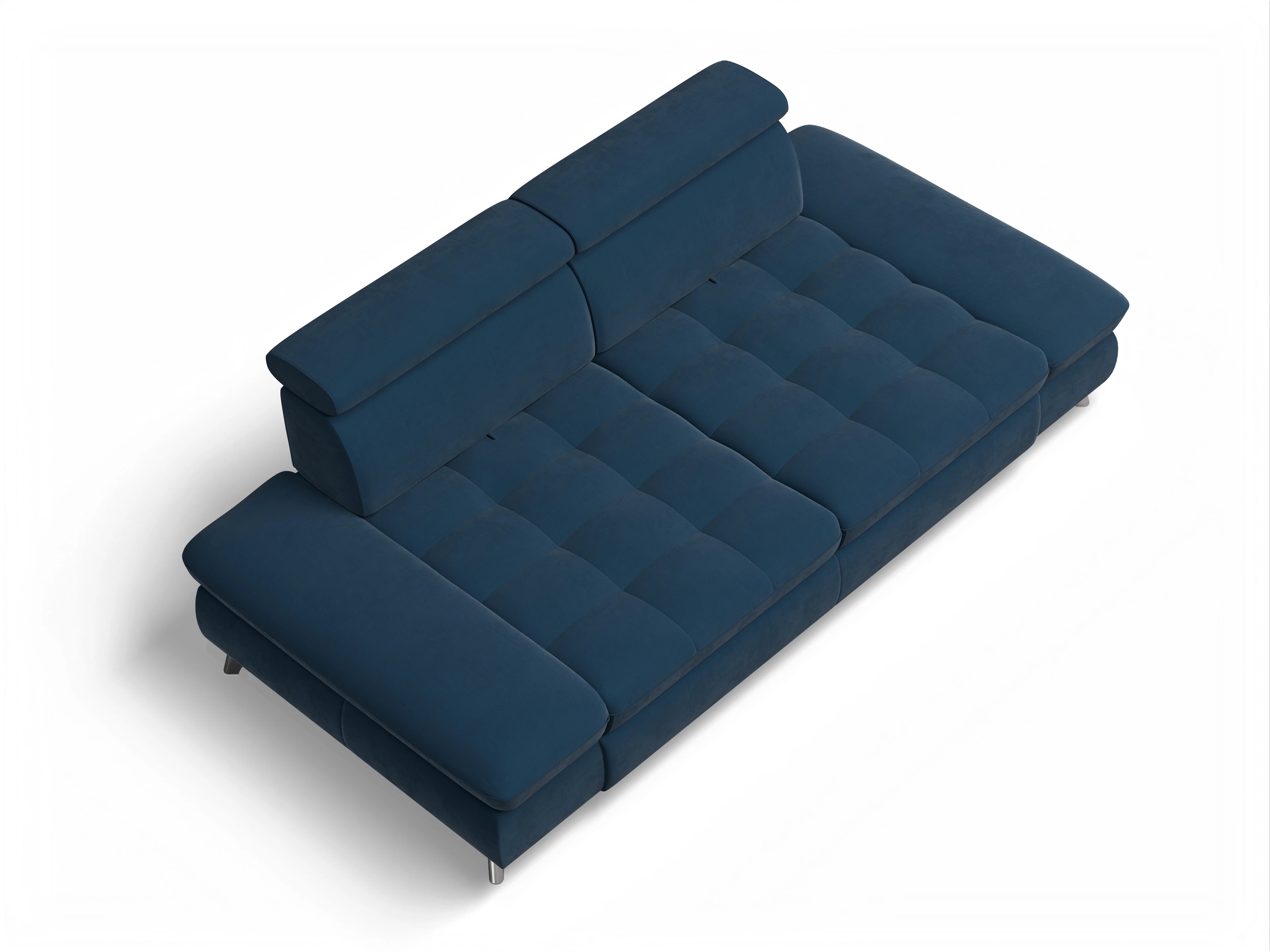 Ansicht des Produktes Memphis Stoff 2-Sitzer Sofa in Stoff Blau