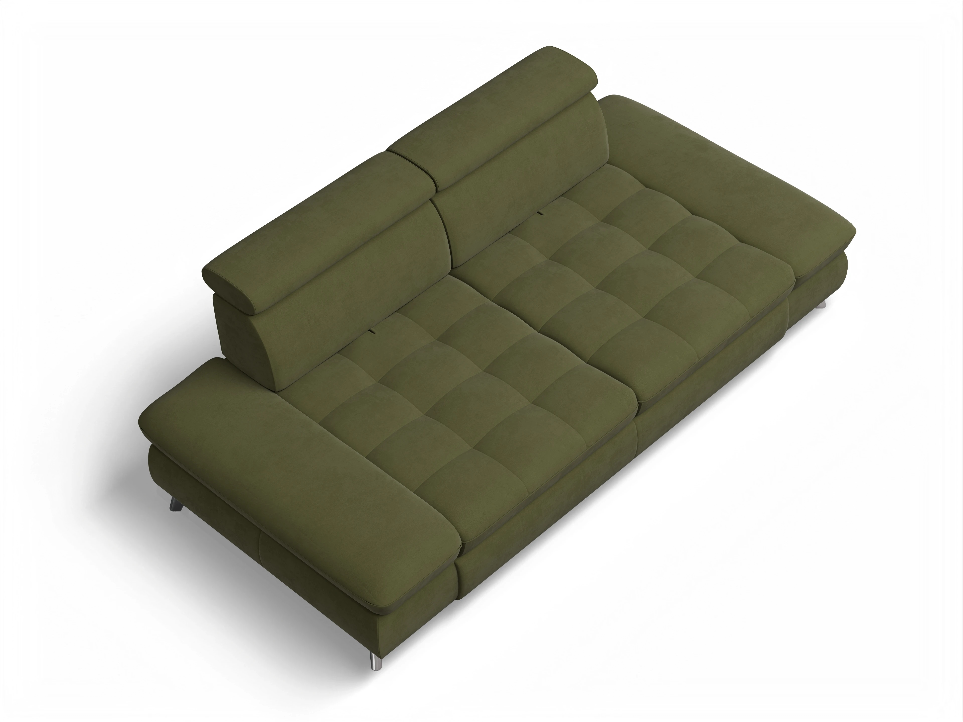 Ansicht des Produktes Memphis Stoff 2-Sitzer Sofa in Stoff Grün