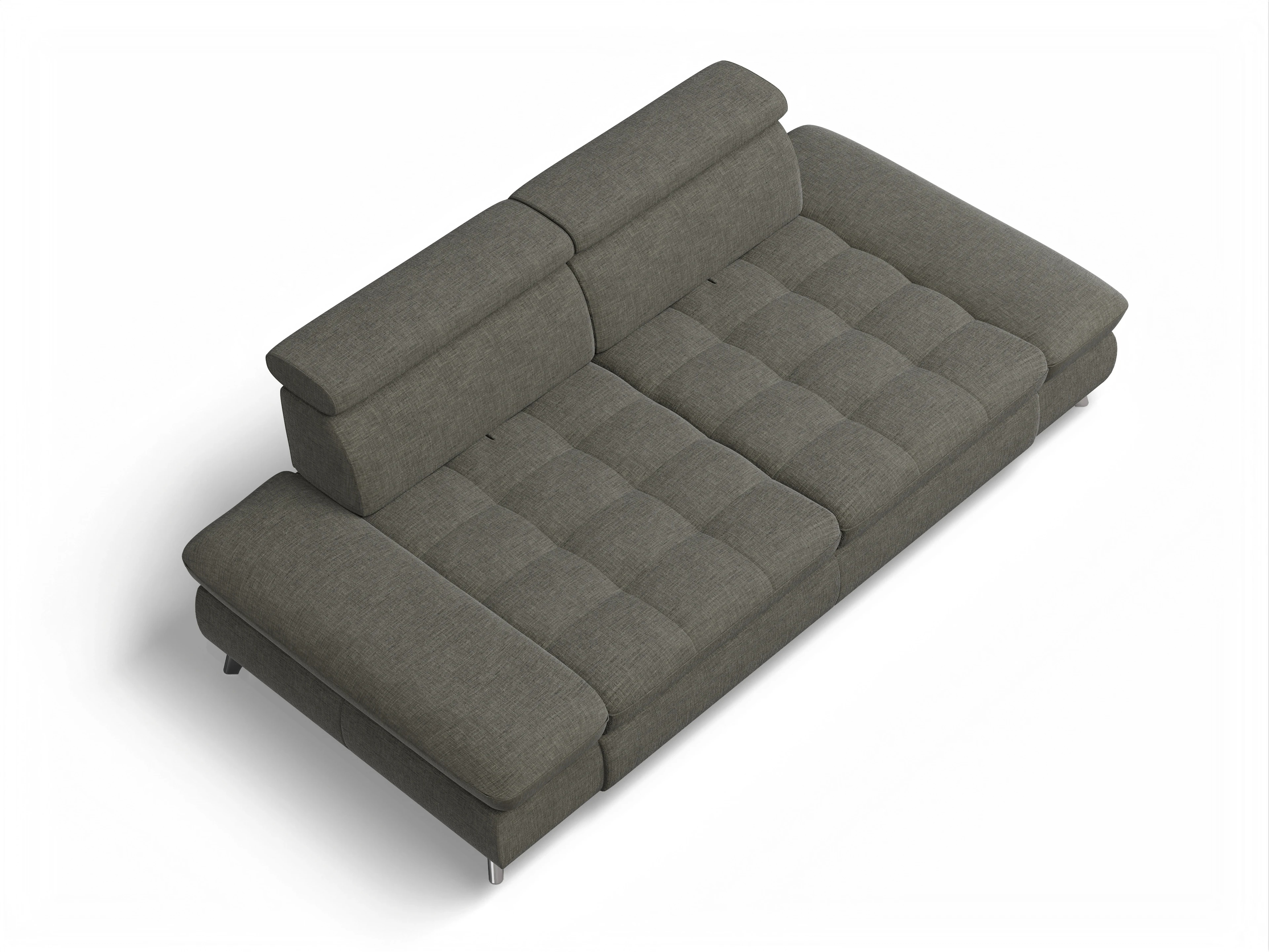 Ansicht des Produktes Memphis Stoff 2-Sitzer Sofa in Stoff Braun