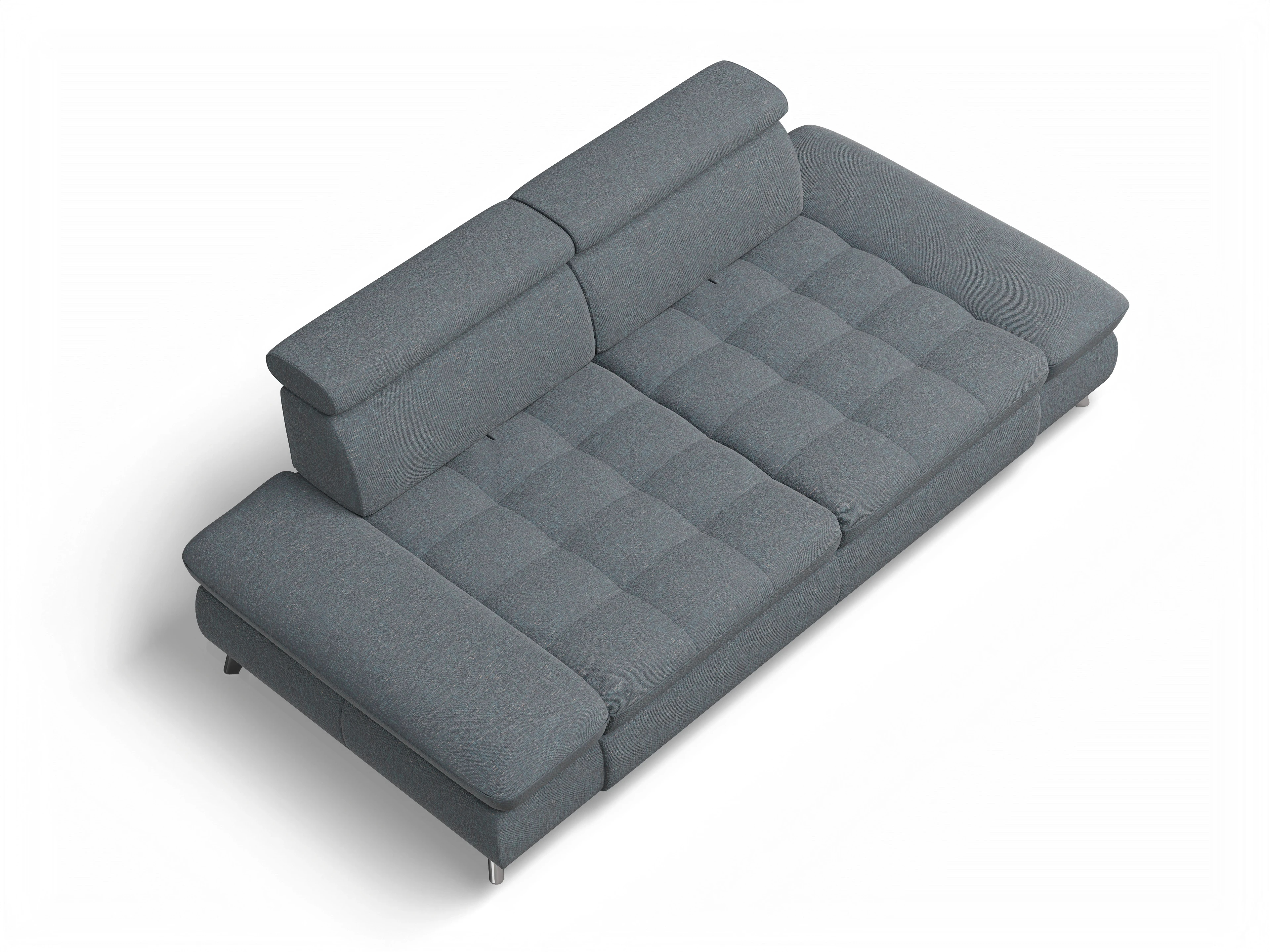 Ansicht des Produktes Memphis Stoff 2-Sitzer Sofa in Stoff Grau
