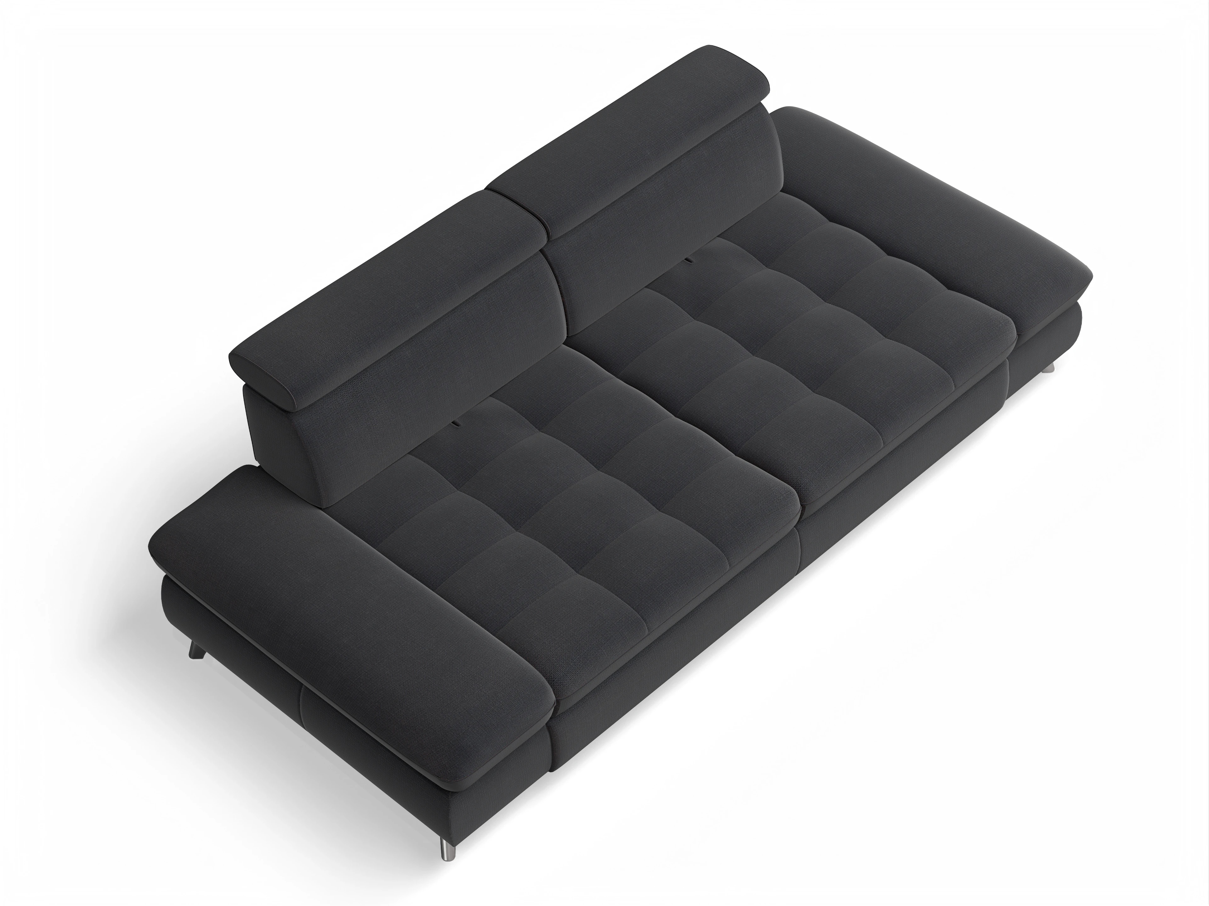 Ansicht des Produktes Memphis Stoff 3-Sitzer Sofa in Stoff Blau