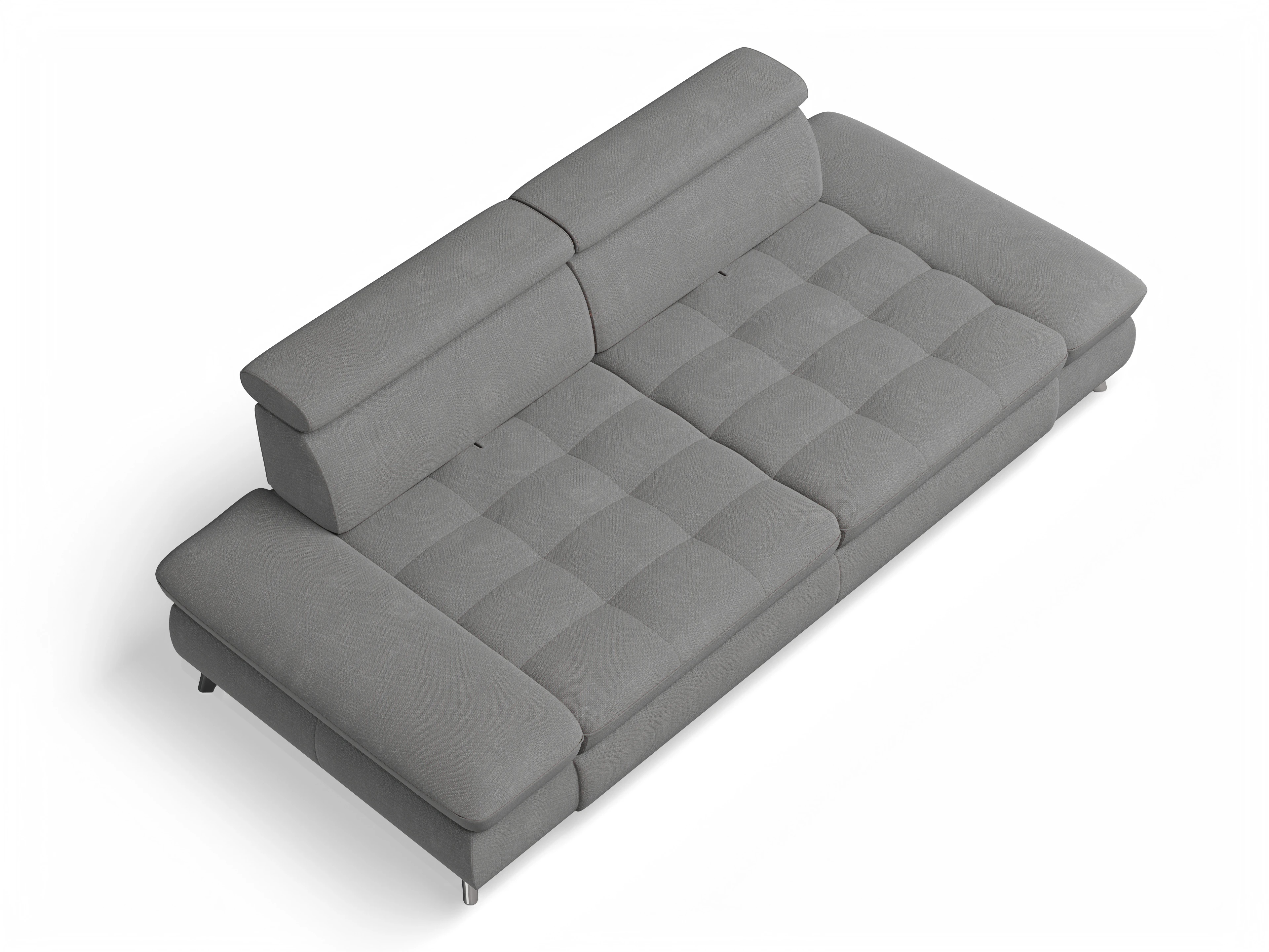Ansicht des Produktes Memphis Stoff 3-Sitzer Sofa in Stoff Grau