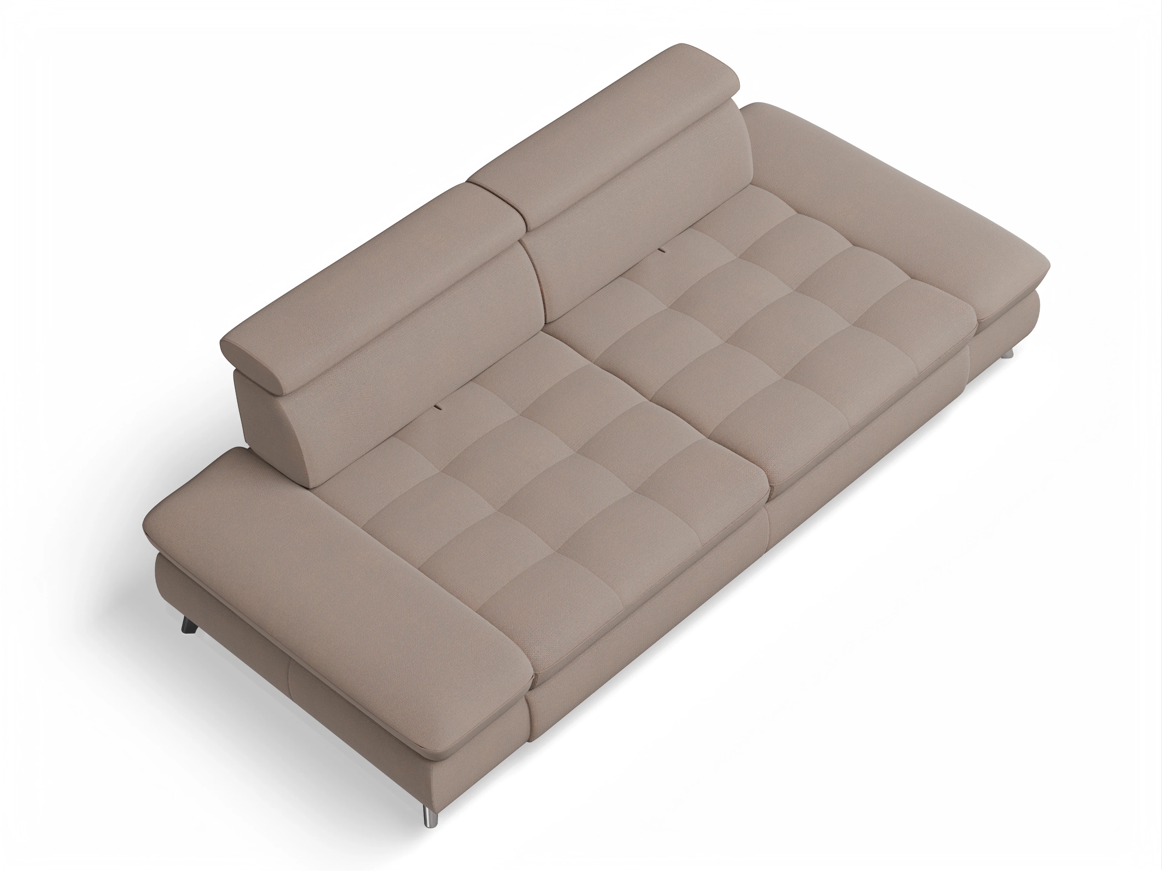 Ansicht des Produktes Memphis Stoff 3-Sitzer Sofa in Stoff Braun