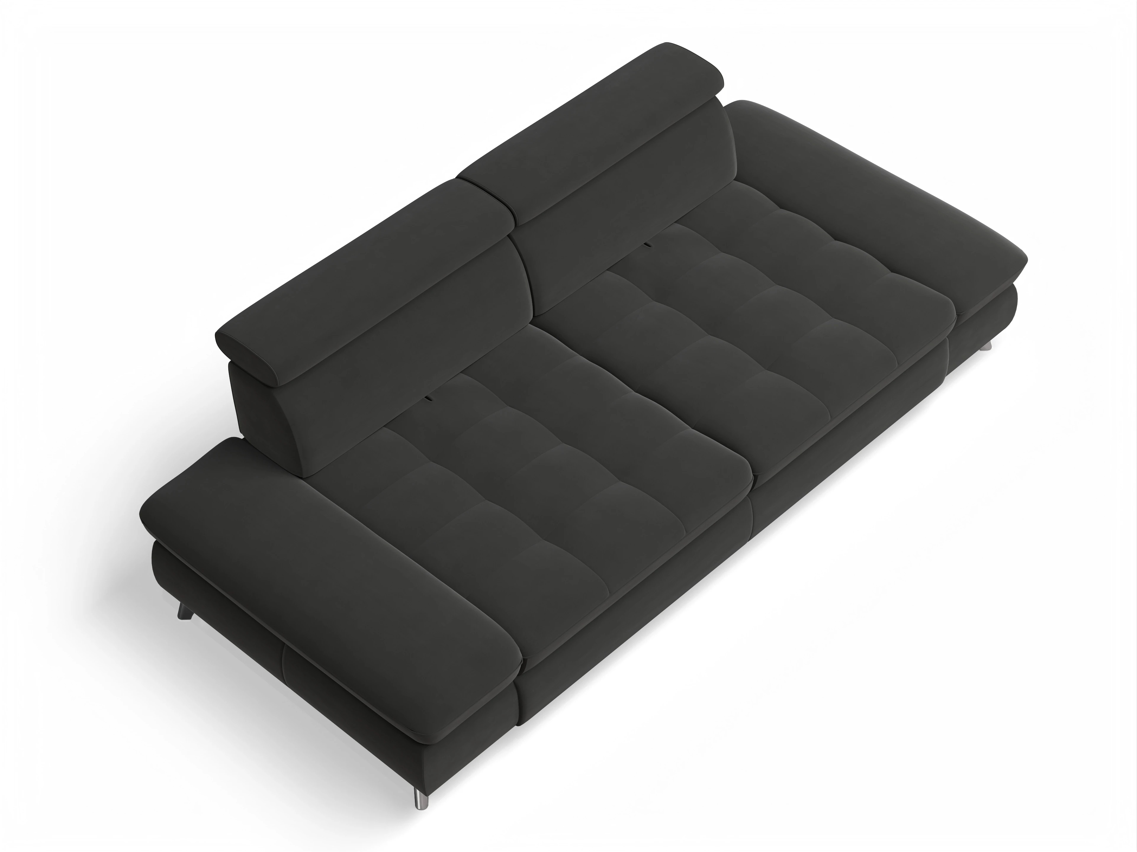 Ansicht des Produktes Memphis Stoff 3-Sitzer Sofa in Stoff Grau