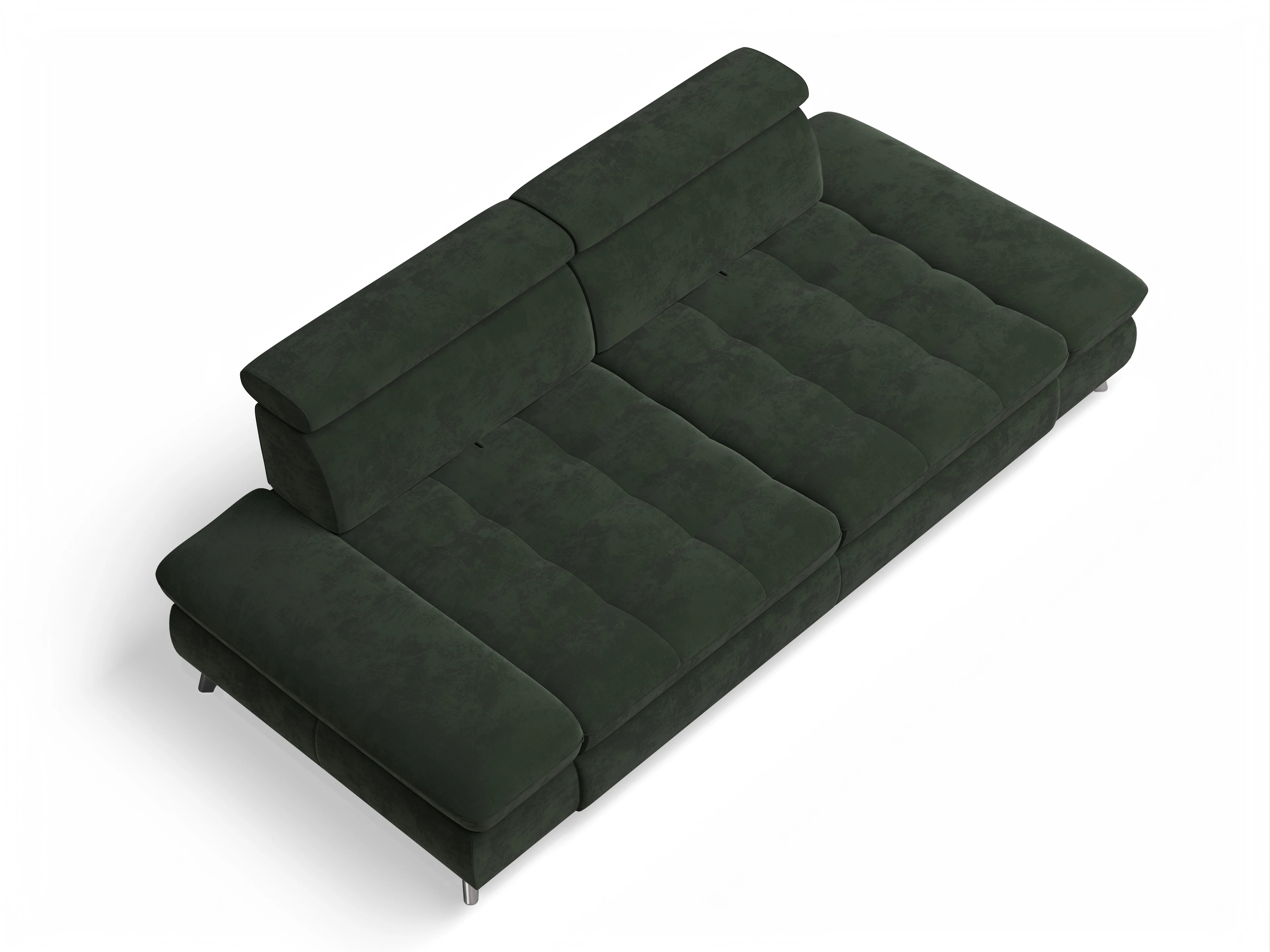 Ansicht des Produktes Memphis Stoff 3-Sitzer Sofa in Stoff Grün