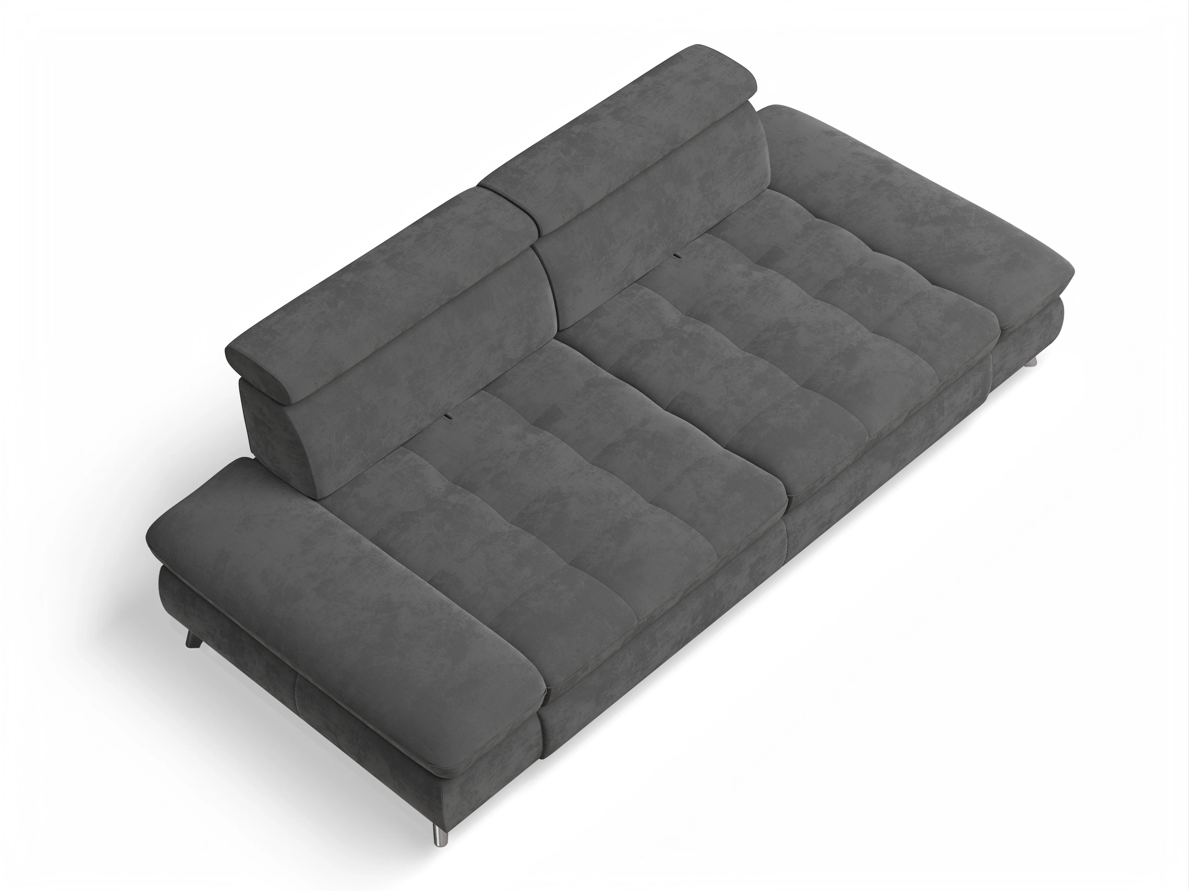 Ansicht des Produktes Memphis Stoff 3-Sitzer Sofa in Stoff Grau