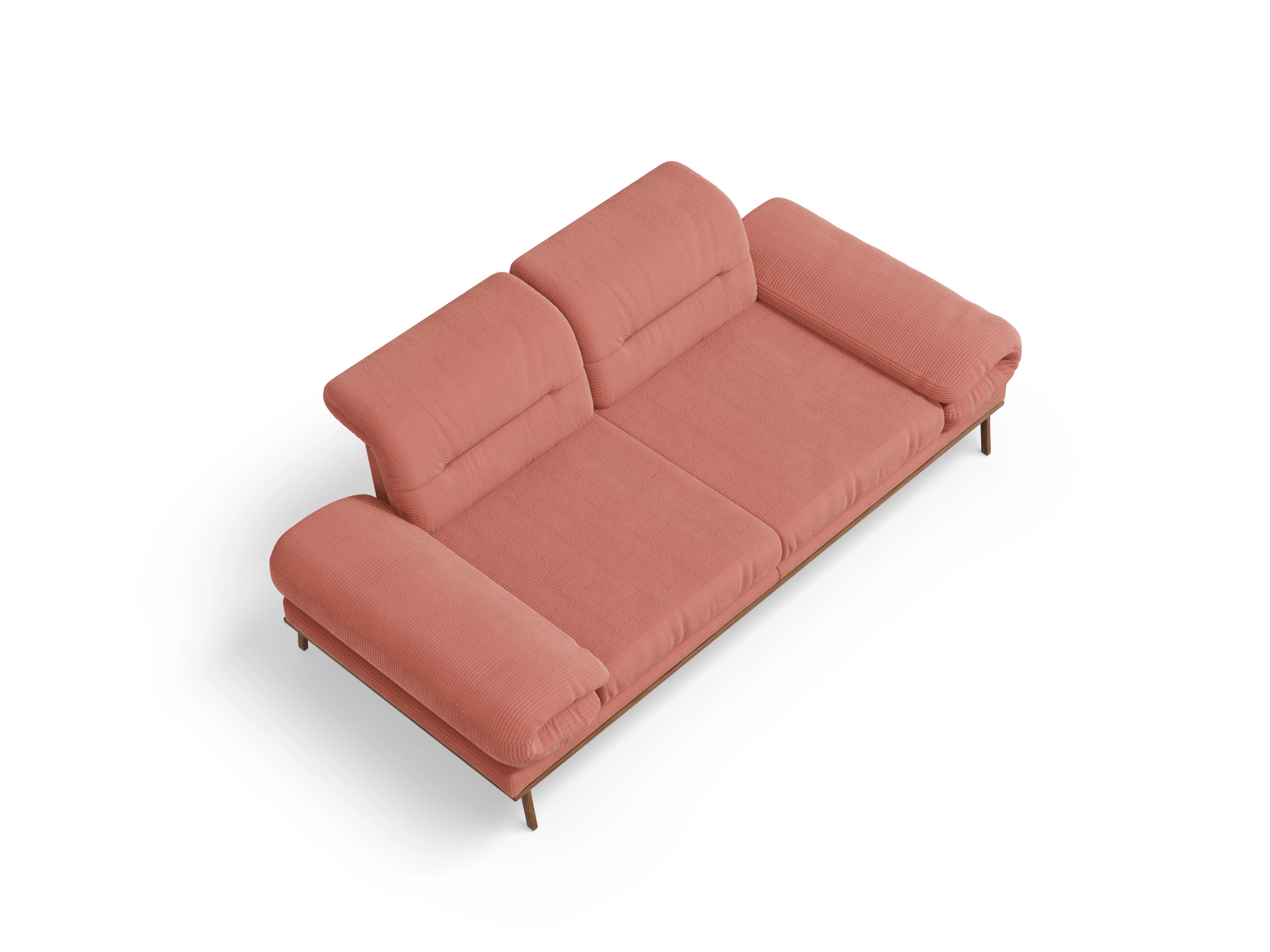 San Marino 2-Sitzer Sofa Ansicht des Produktes San Marino 2-Sitzer Sofa in Stoff Orange