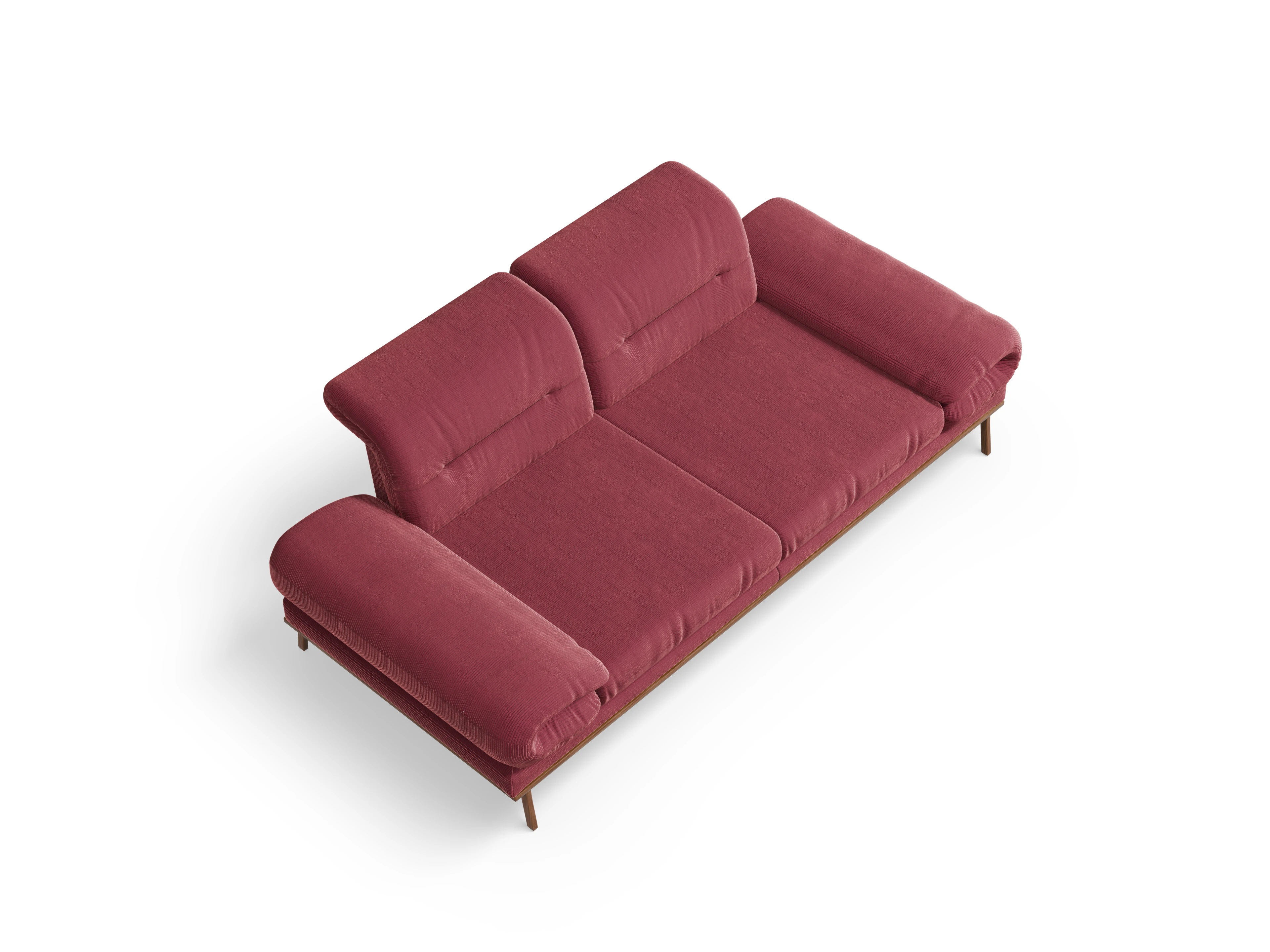 San Marino 2-Sitzer Sofa Ansicht des Produktes San Marino 2-Sitzer Sofa in Stoff Rot