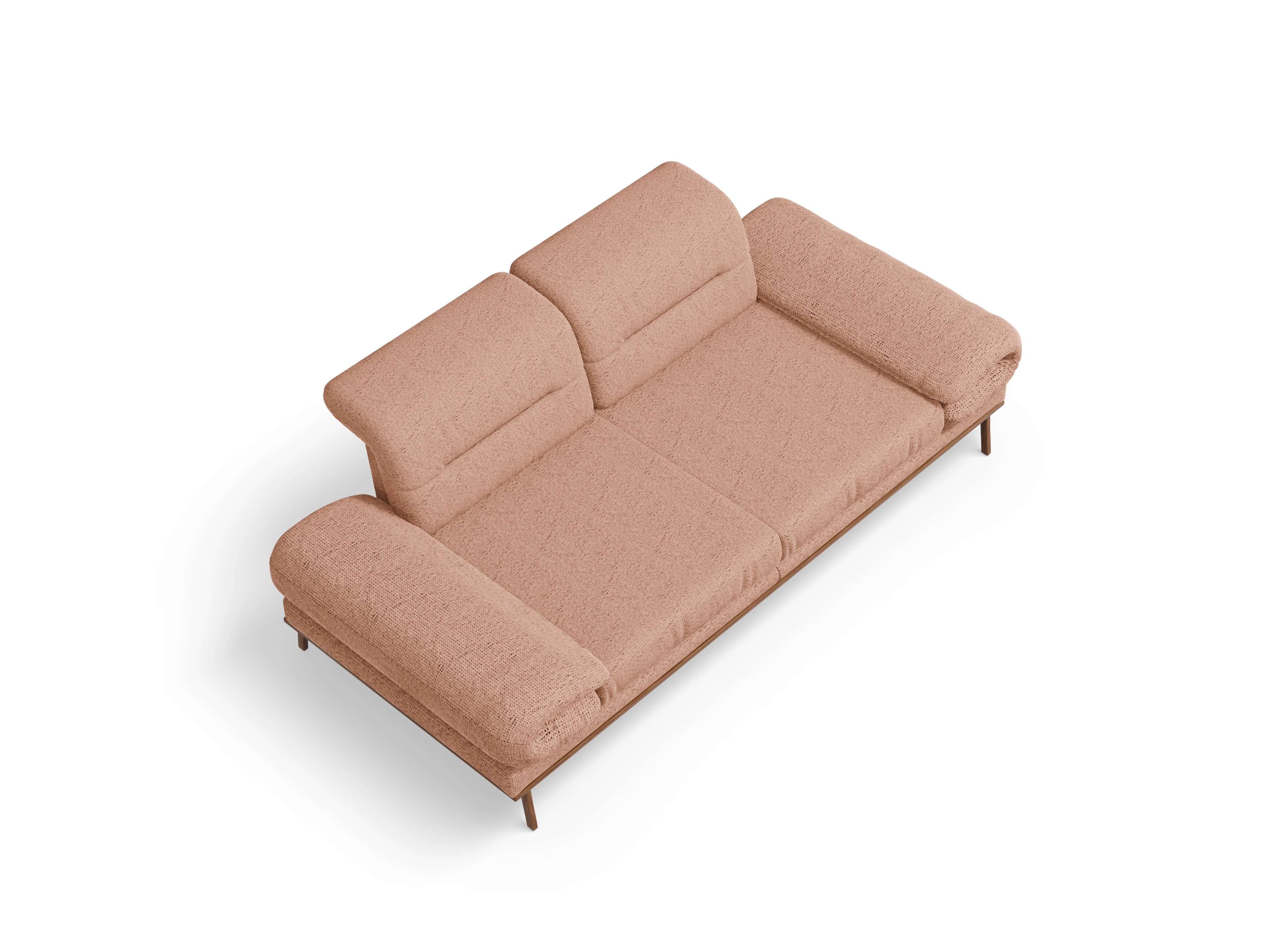 Ansicht des Produktes San Marino 2-Sitzer Sofa in Stoff Orange