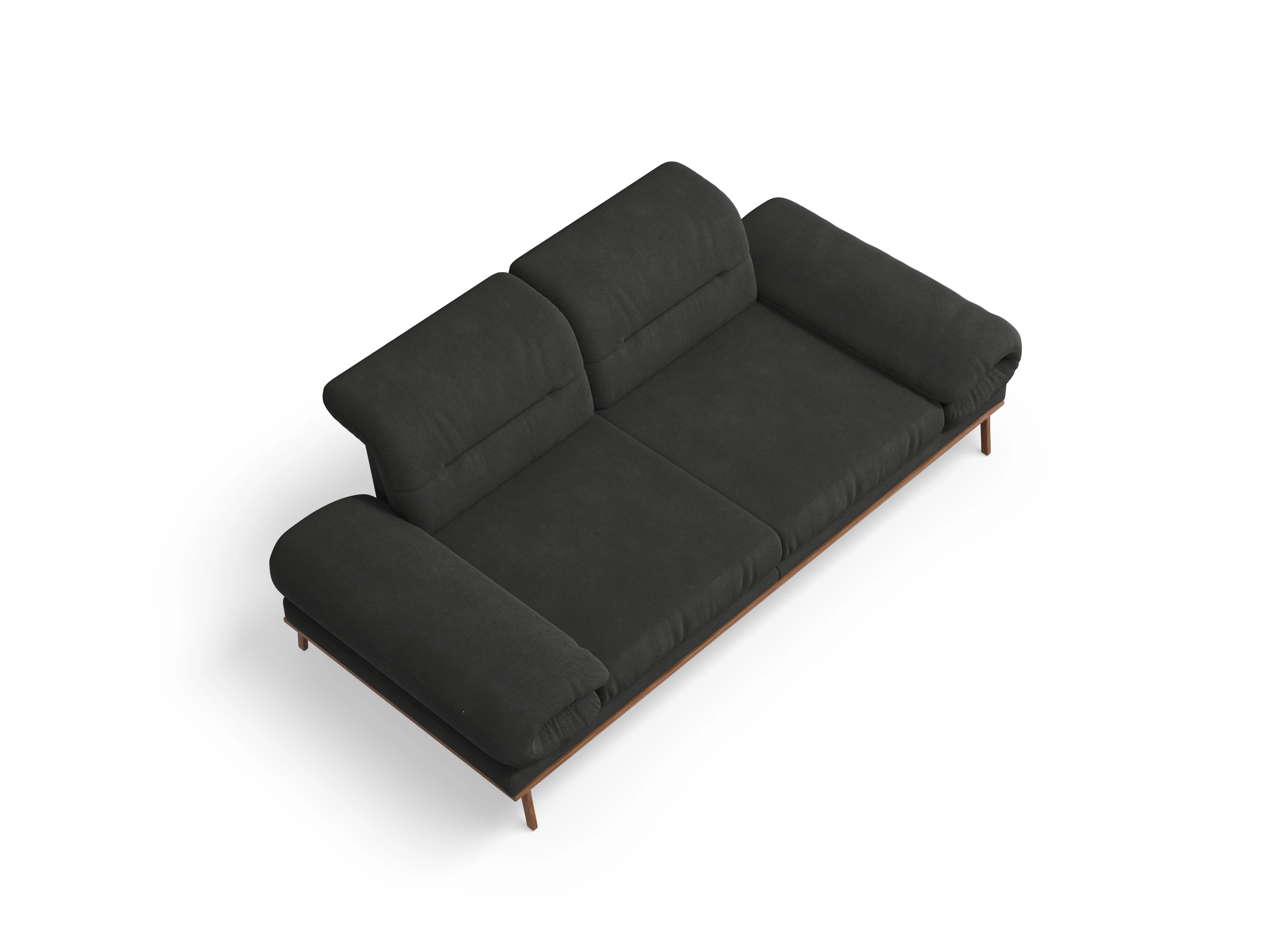 San Marino 2-Sitzer Sofa Ansicht des Produktes San Marino 2-Sitzer Sofa in Stoff Schwarz