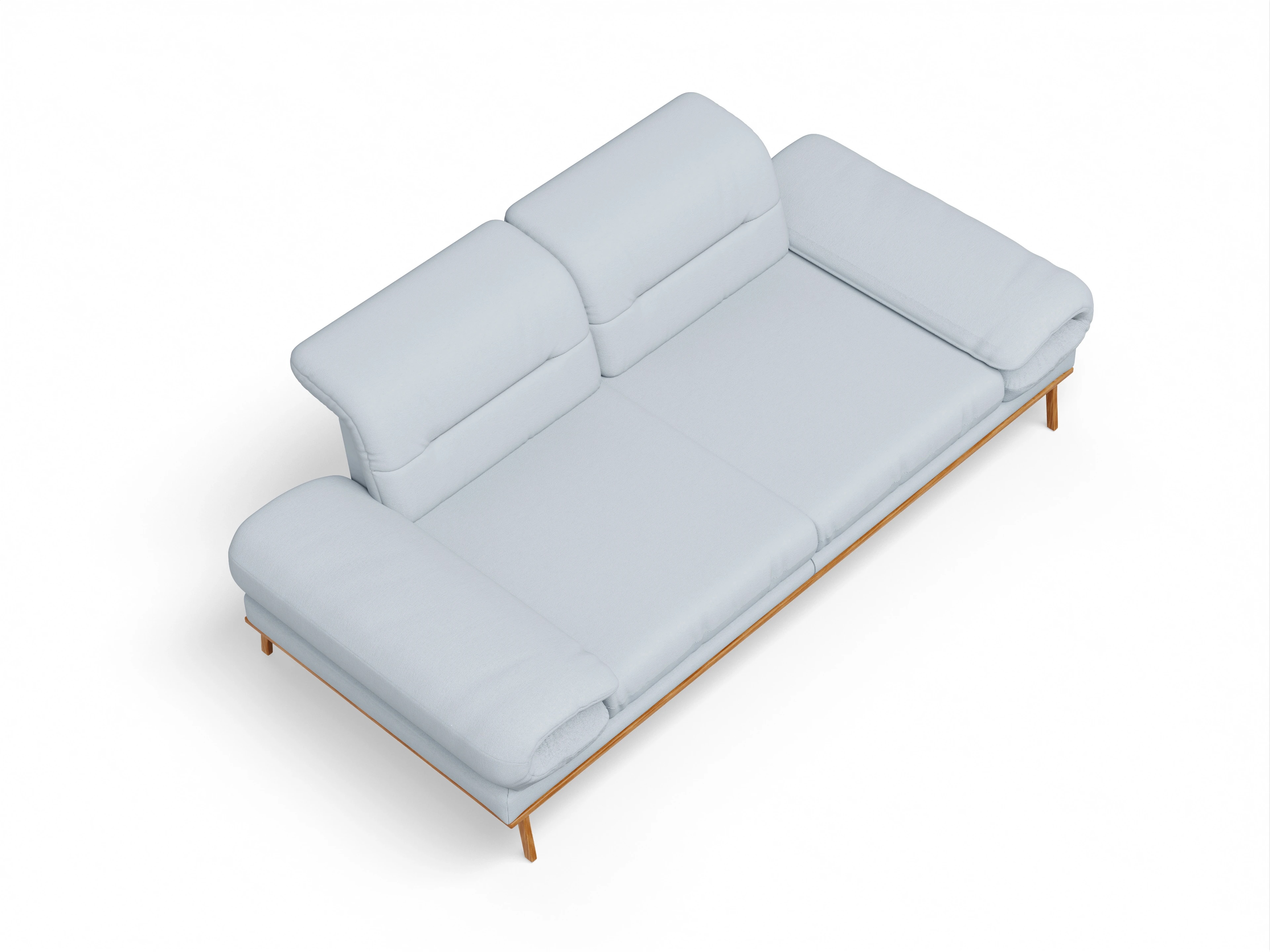 Ansicht des Produktes San Marino 2-Sitzer Sofa in Stoff Blau