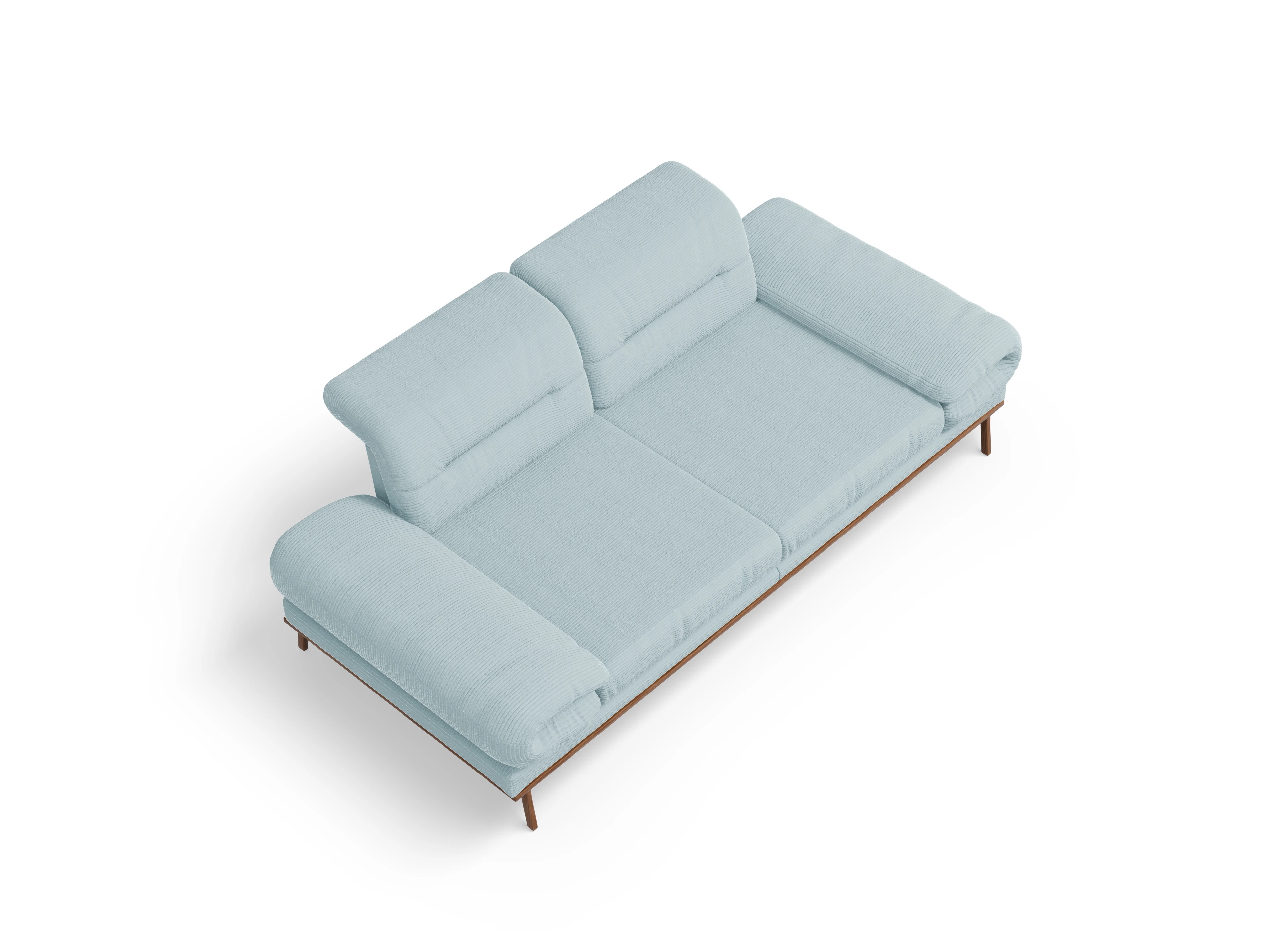 San Marino 2-Sitzer Sofa Ansicht des Produktes San Marino 2-Sitzer Sofa in Stoff Blau