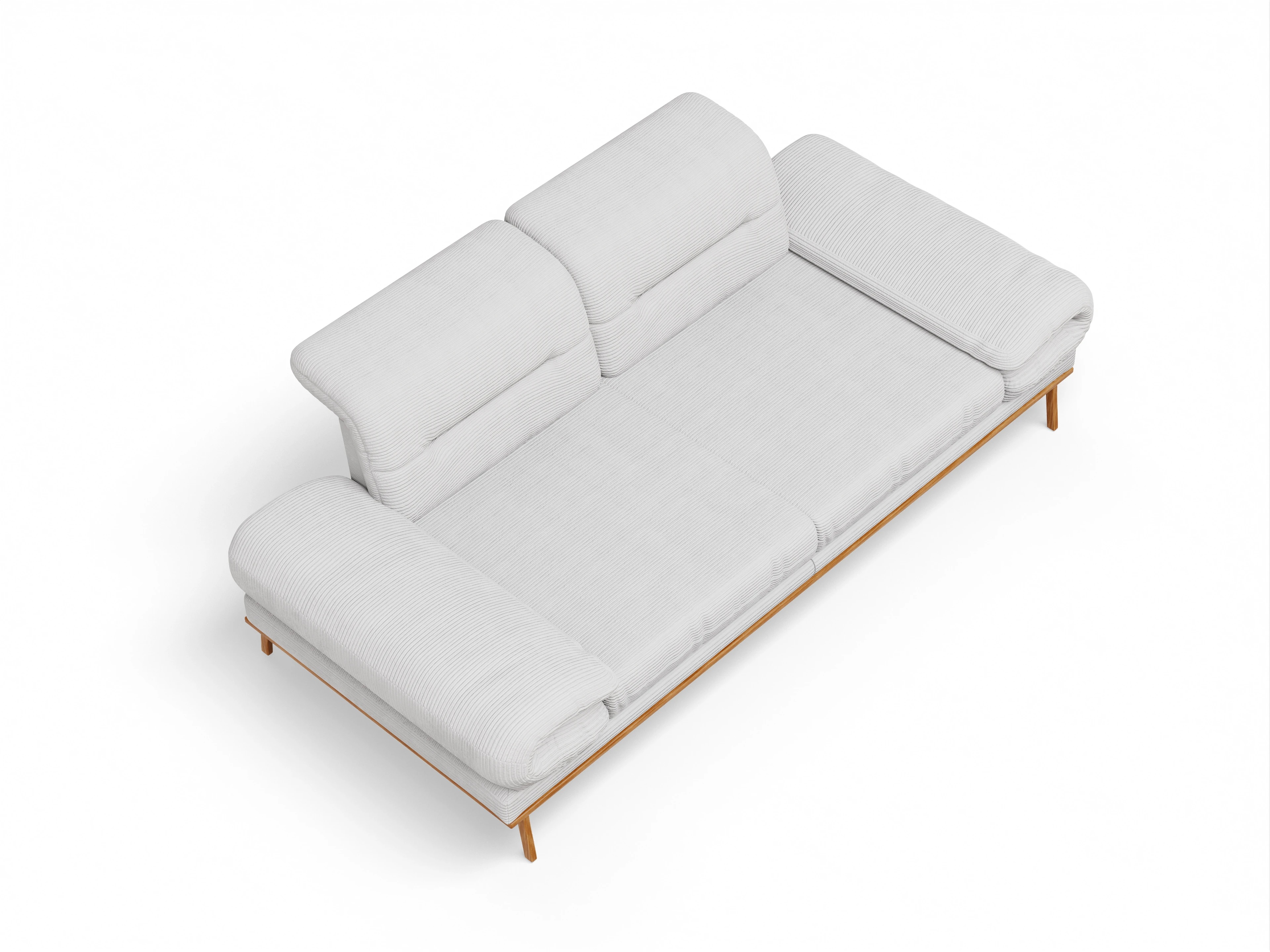 Ansicht des Produktes San Marino 2-Sitzer Sofa in Stoff Grau