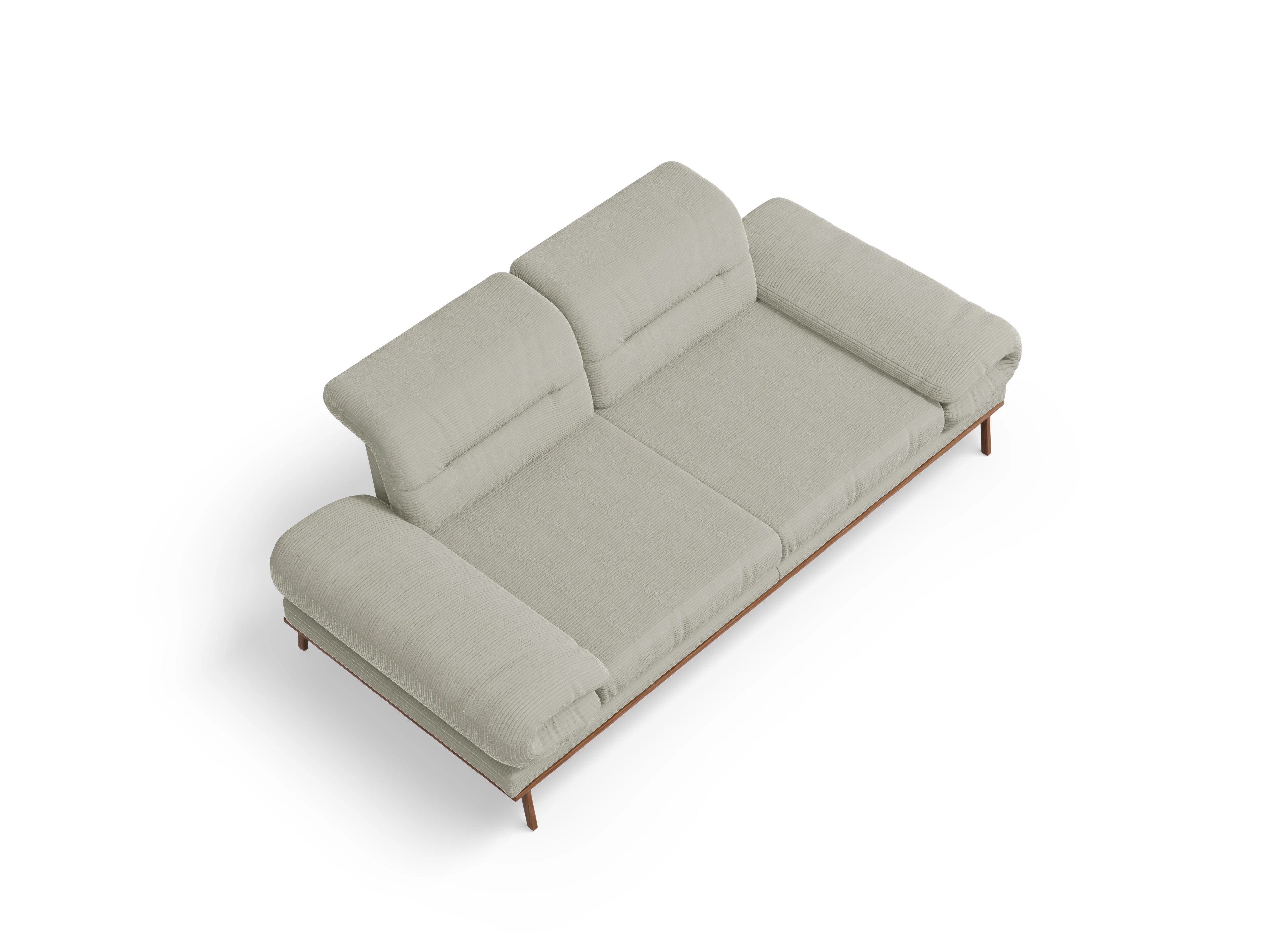 Ansicht des Produktes San Marino 2-Sitzer Sofa in Stoff Braun