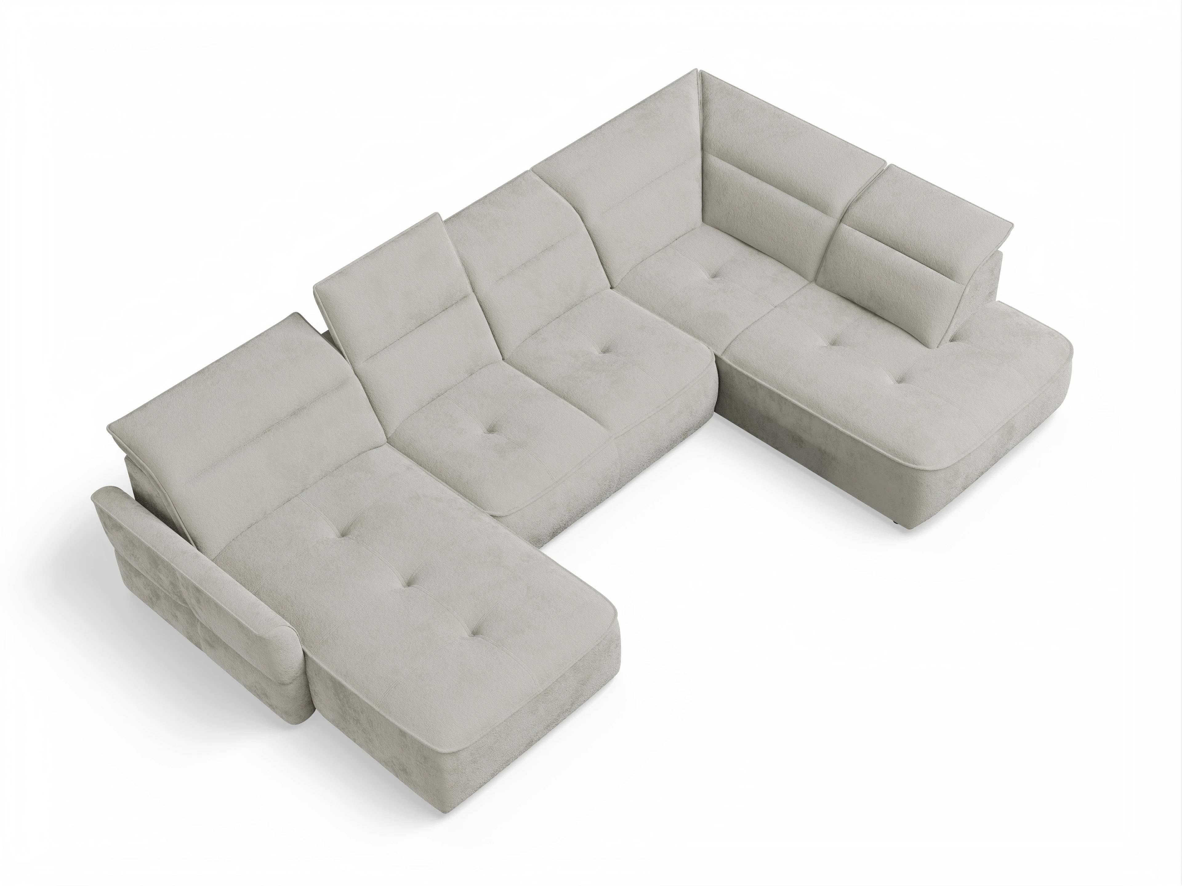 Ansicht des Produktes Toledo Wohnlandschaft Armlehne beidseitig in Stoff Beige