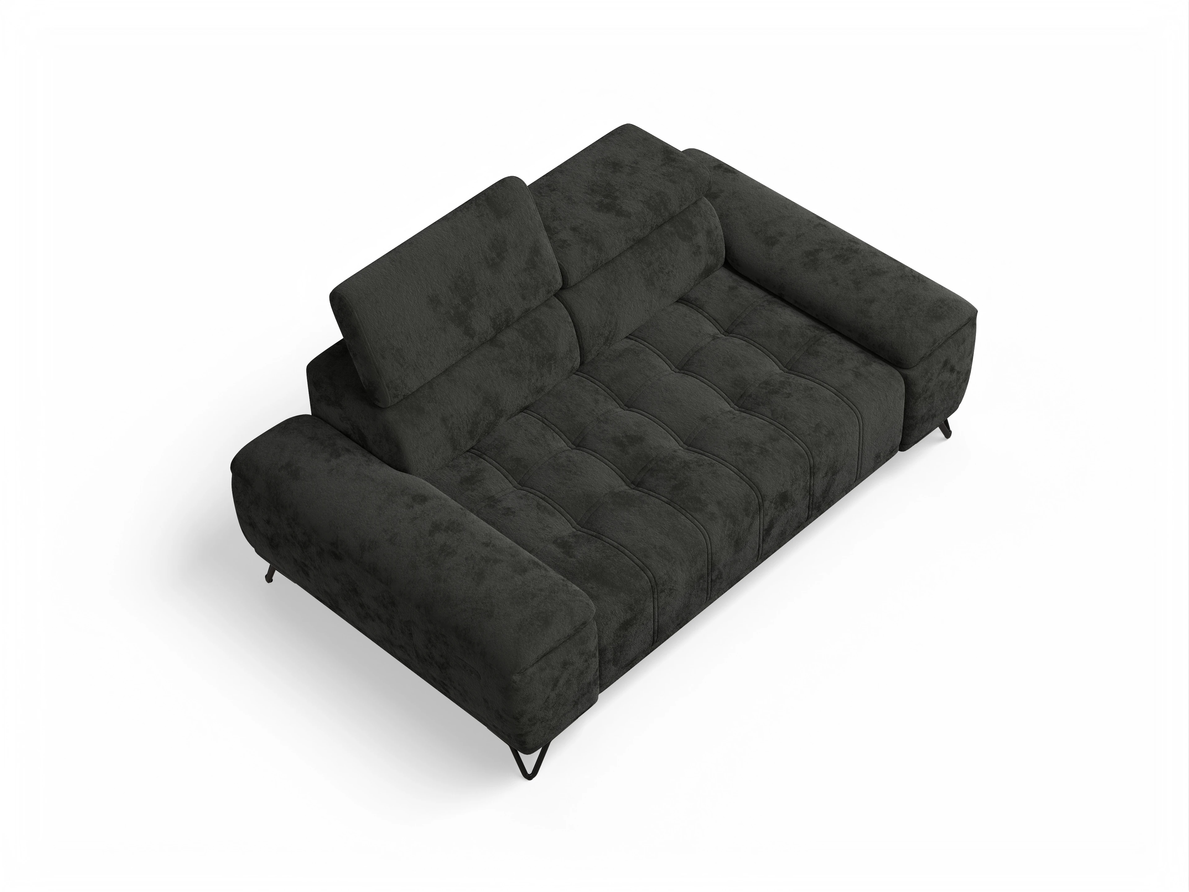 Ansicht des Produktes Sevilla 2-Sitzer Sofa in Stoff Schwarz