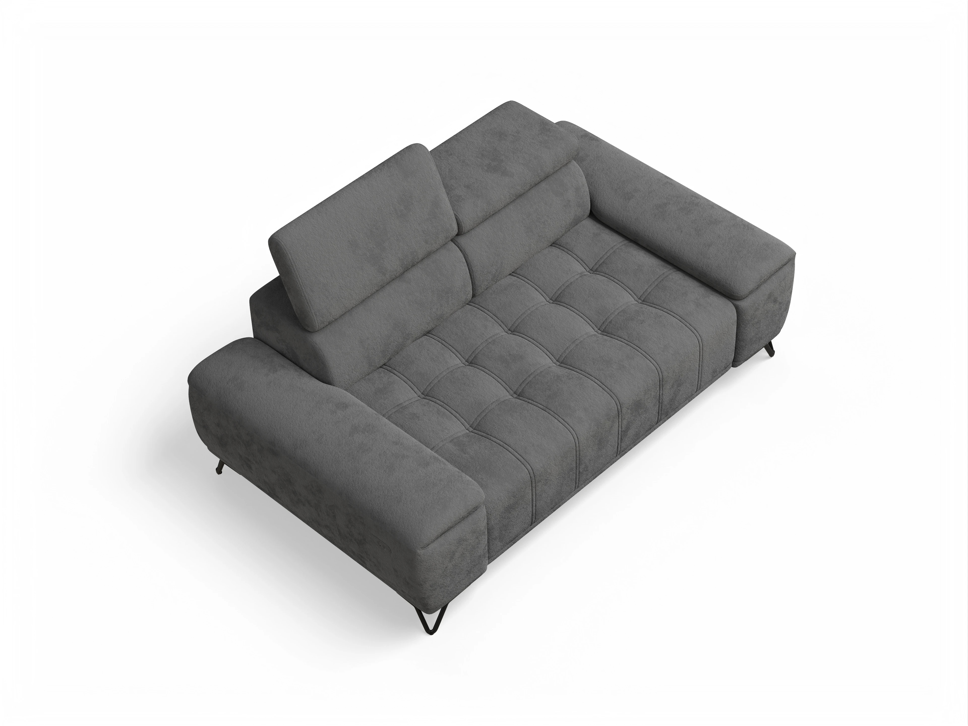 Ansicht des Produktes Sevilla 2-Sitzer Sofa in Stoff Grau