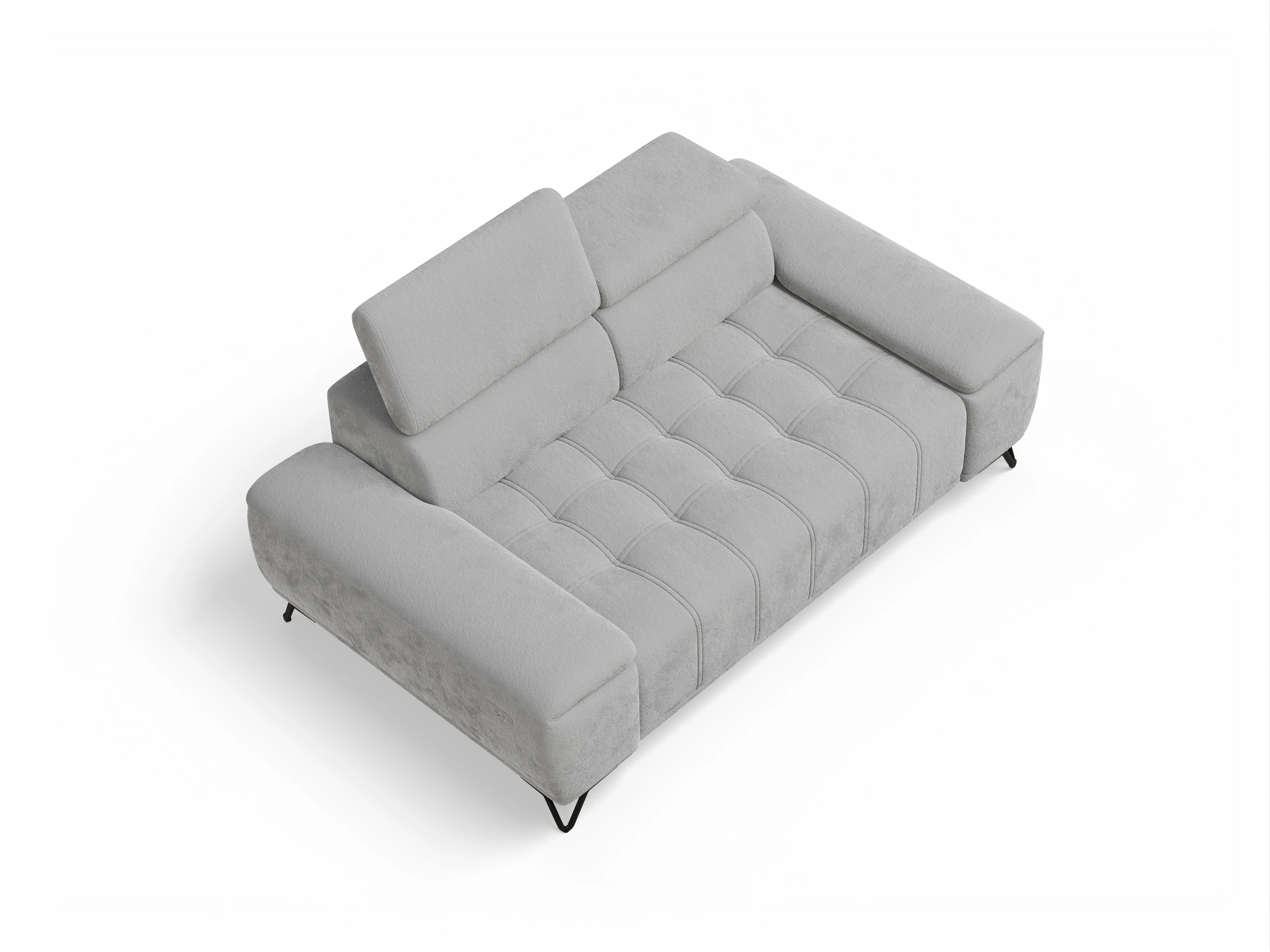 Ansicht des Produktes Sevilla 2-Sitzer Sofa in Stoff Grau