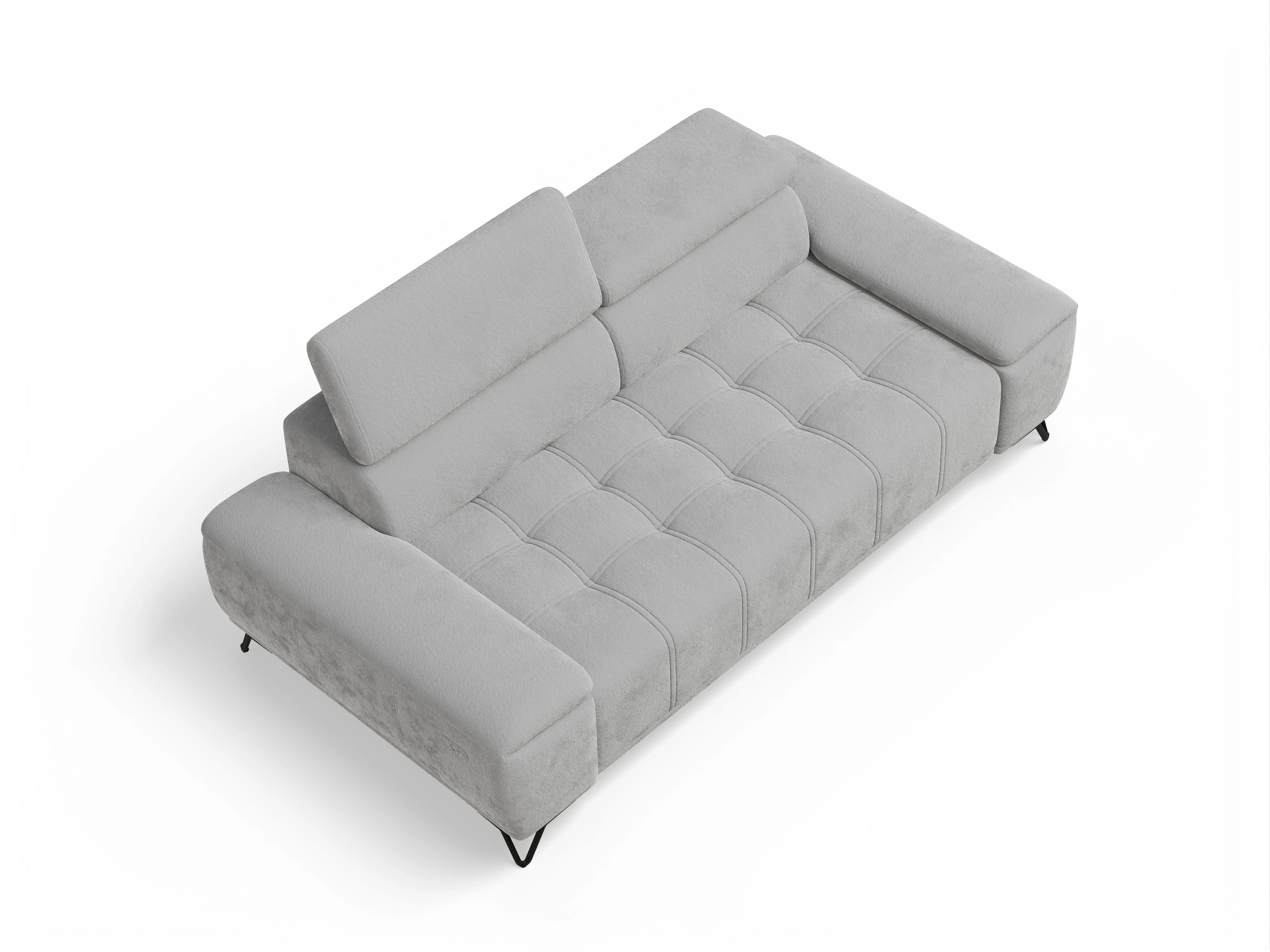 Ansicht des Produktes Sevilla 3-Sitzer Sofa in Stoff Grau