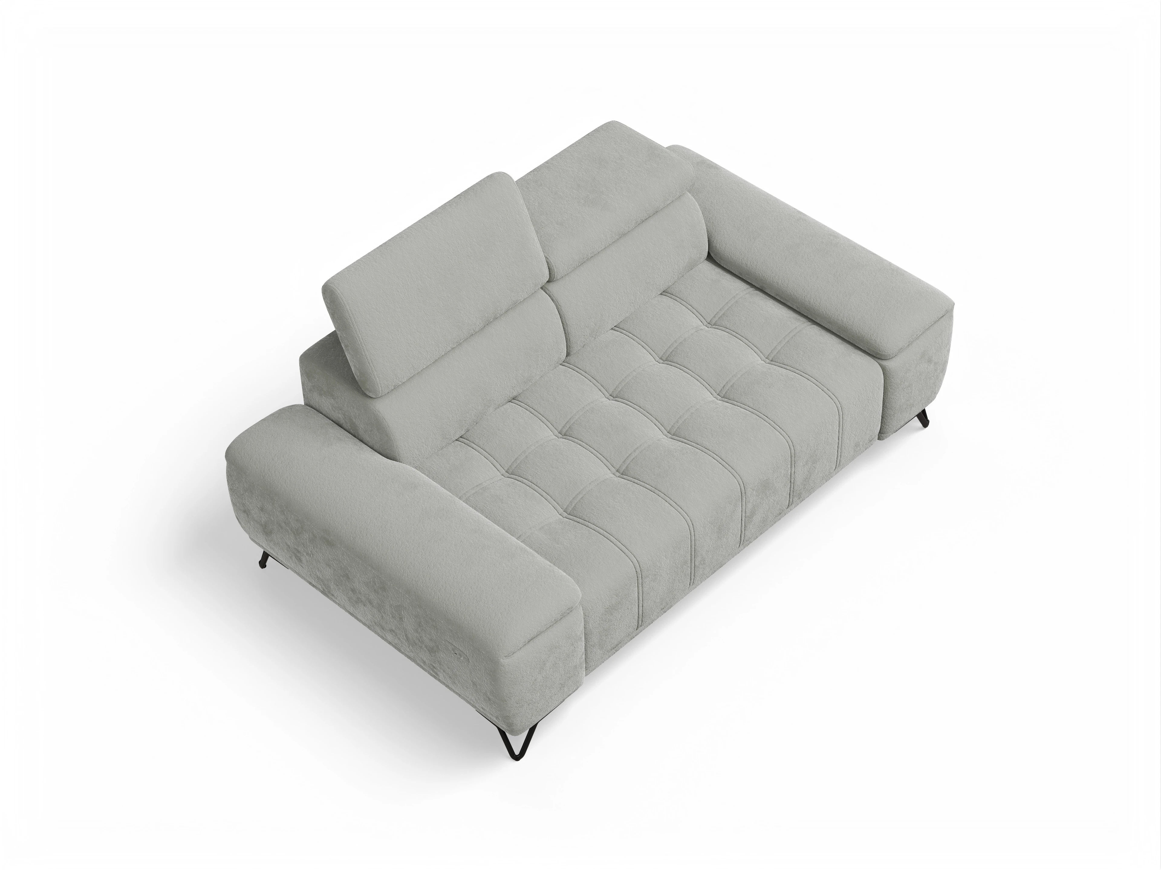 Ansicht des Produktes Sevilla 2-Sitzer Sofa in Stoff Grau