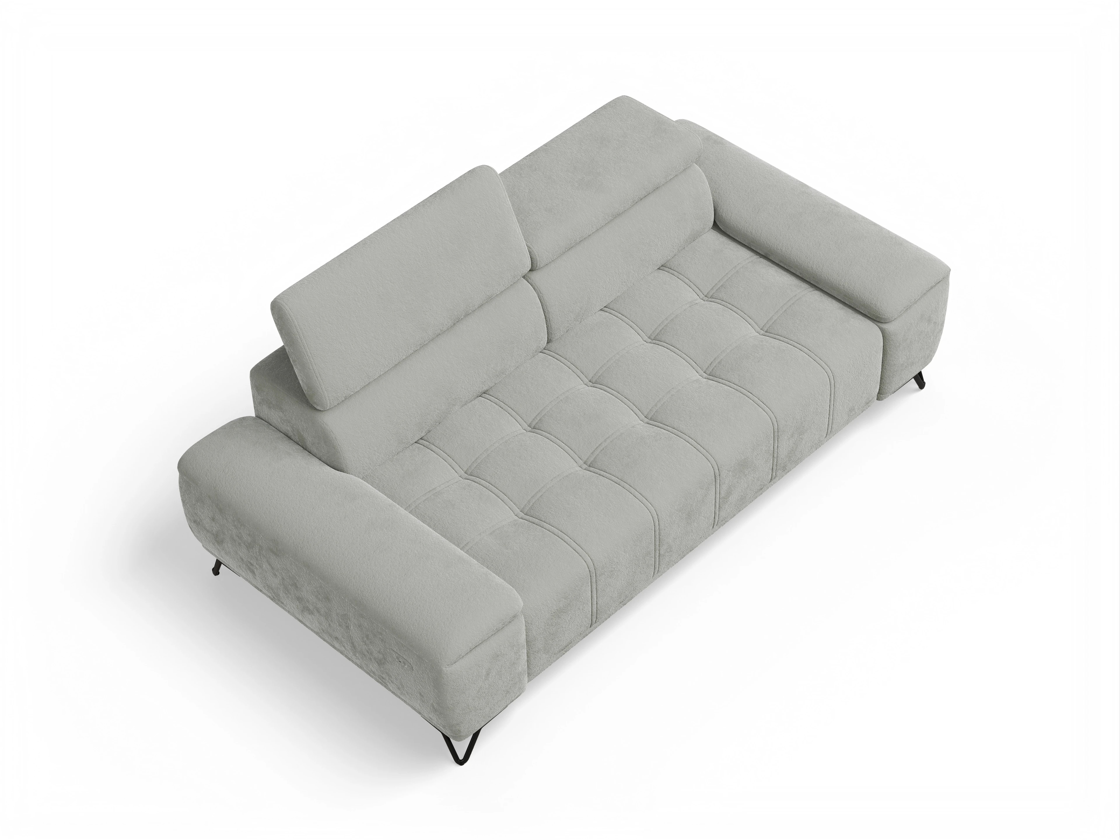 Ansicht des Produktes Sevilla 3-Sitzer Sofa in Stoff Grau