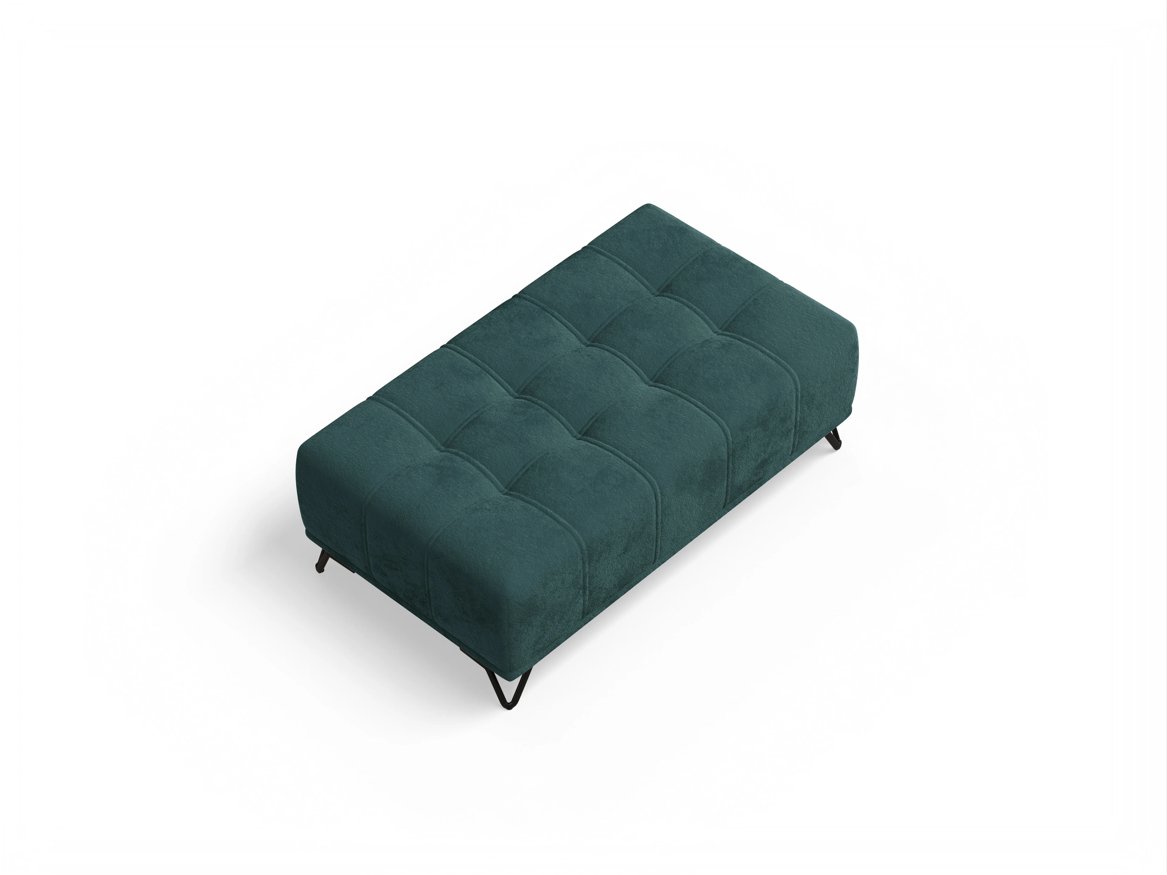 Ansicht des Produktes Sevilla Hocker in Stoff Blau