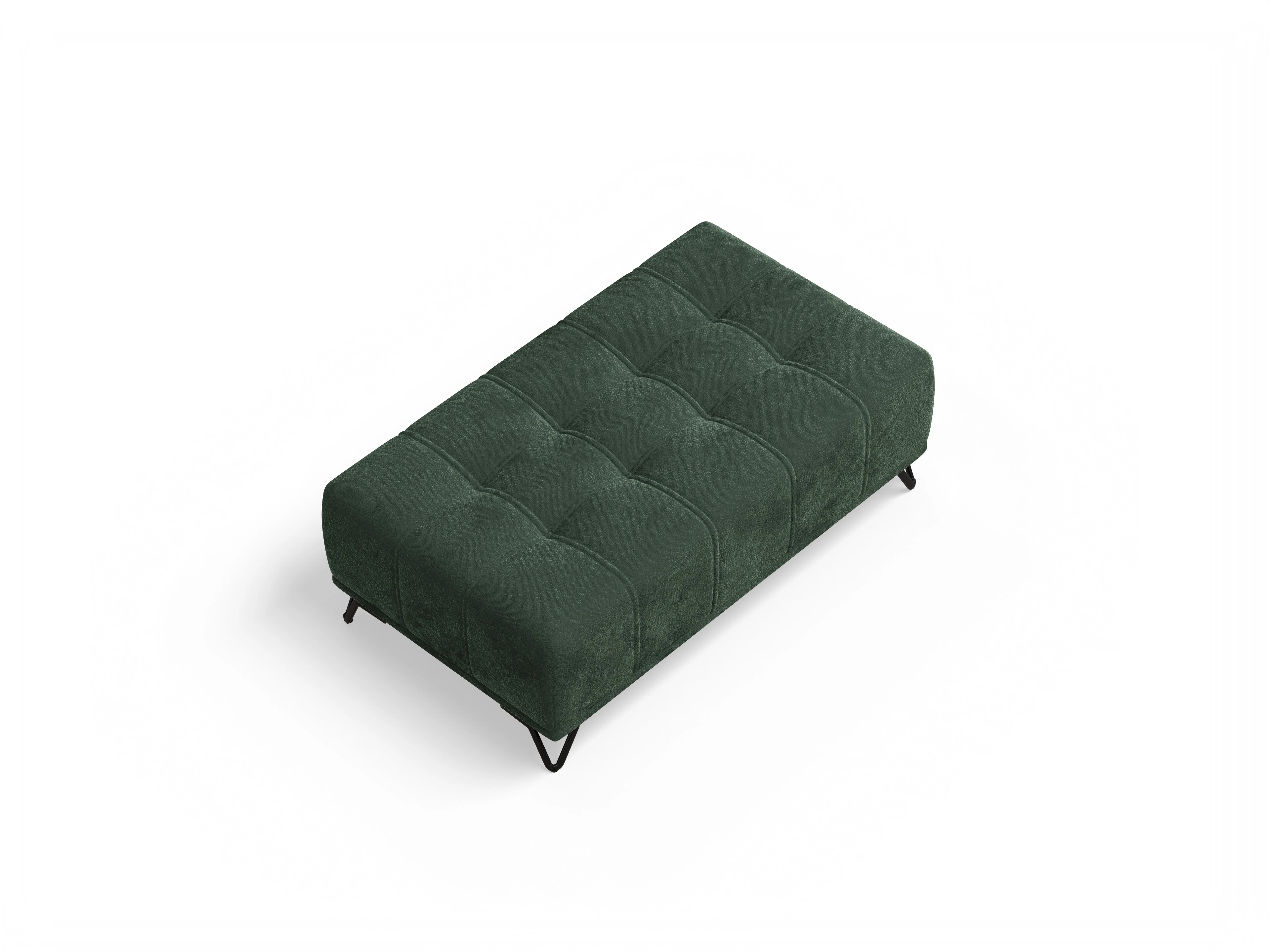 Ansicht des Produktes Sevilla Hocker in Stoff Grün