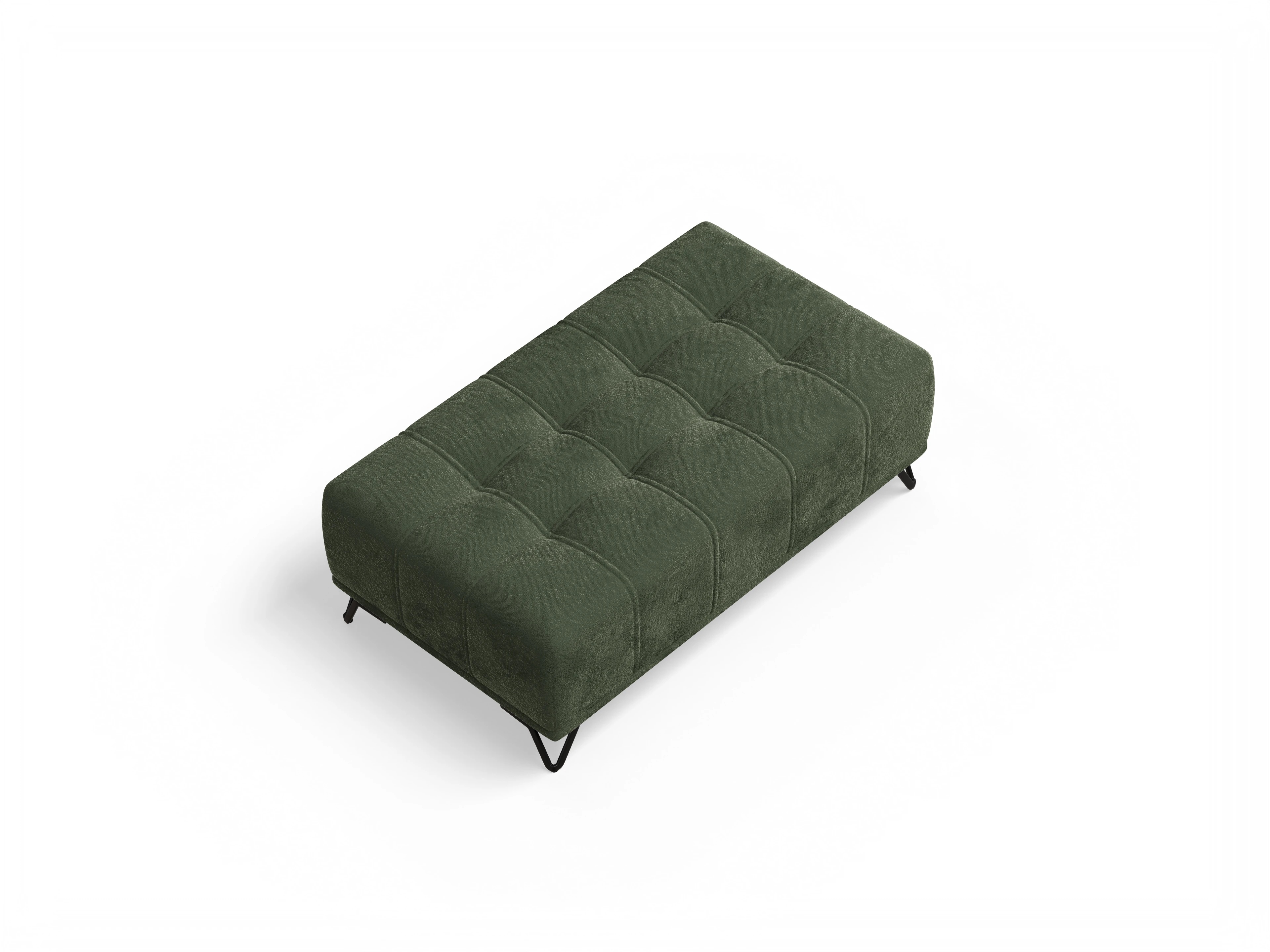 Ansicht des Produktes Sevilla Hocker in Stoff Grün