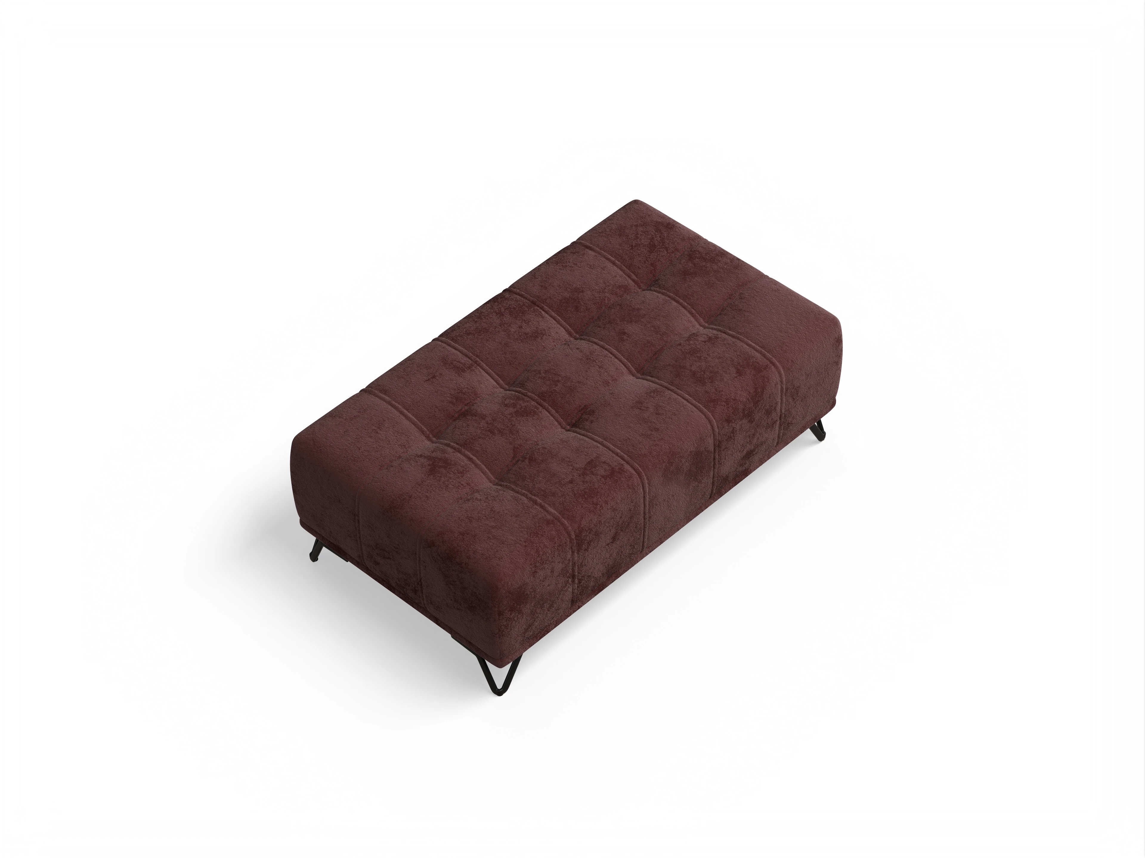 Ansicht des Produktes Sevilla Hocker in Stoff Rot