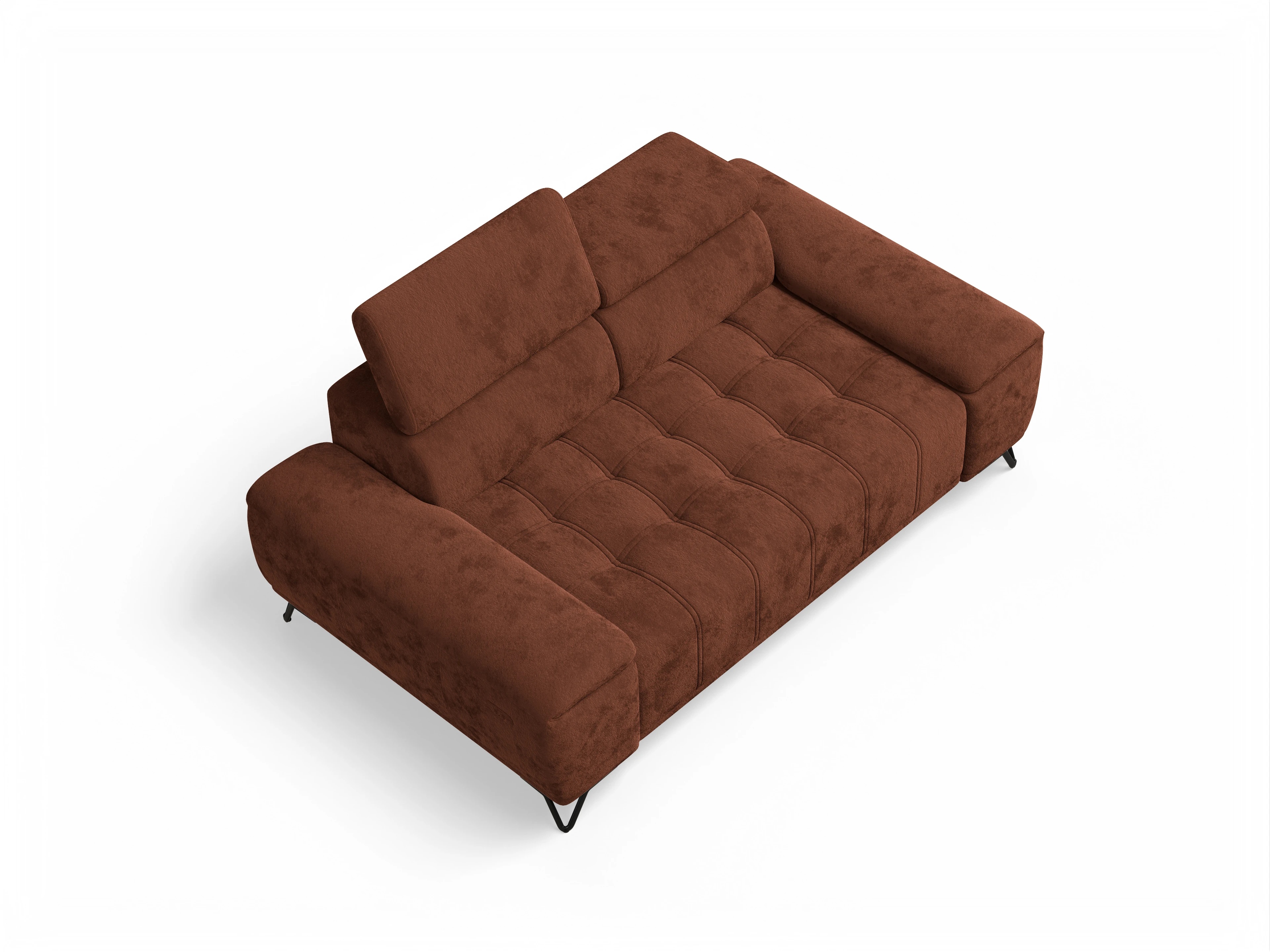 Ansicht des Produktes Sevilla 2-Sitzer Sofa in Stoff Orange