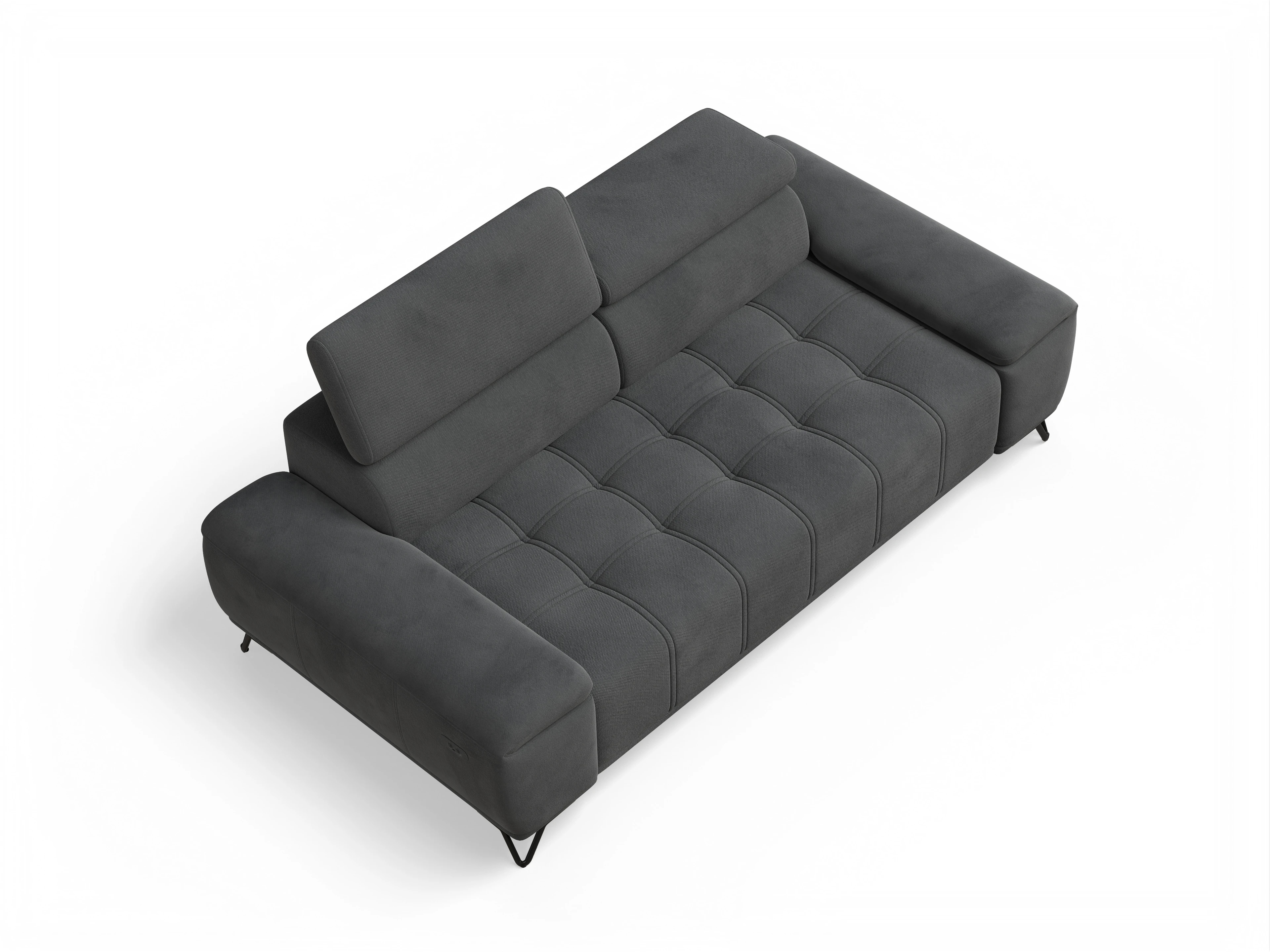 Ansicht des Produktes Sevilla 3-Sitzer Sofa in Stoff Grau