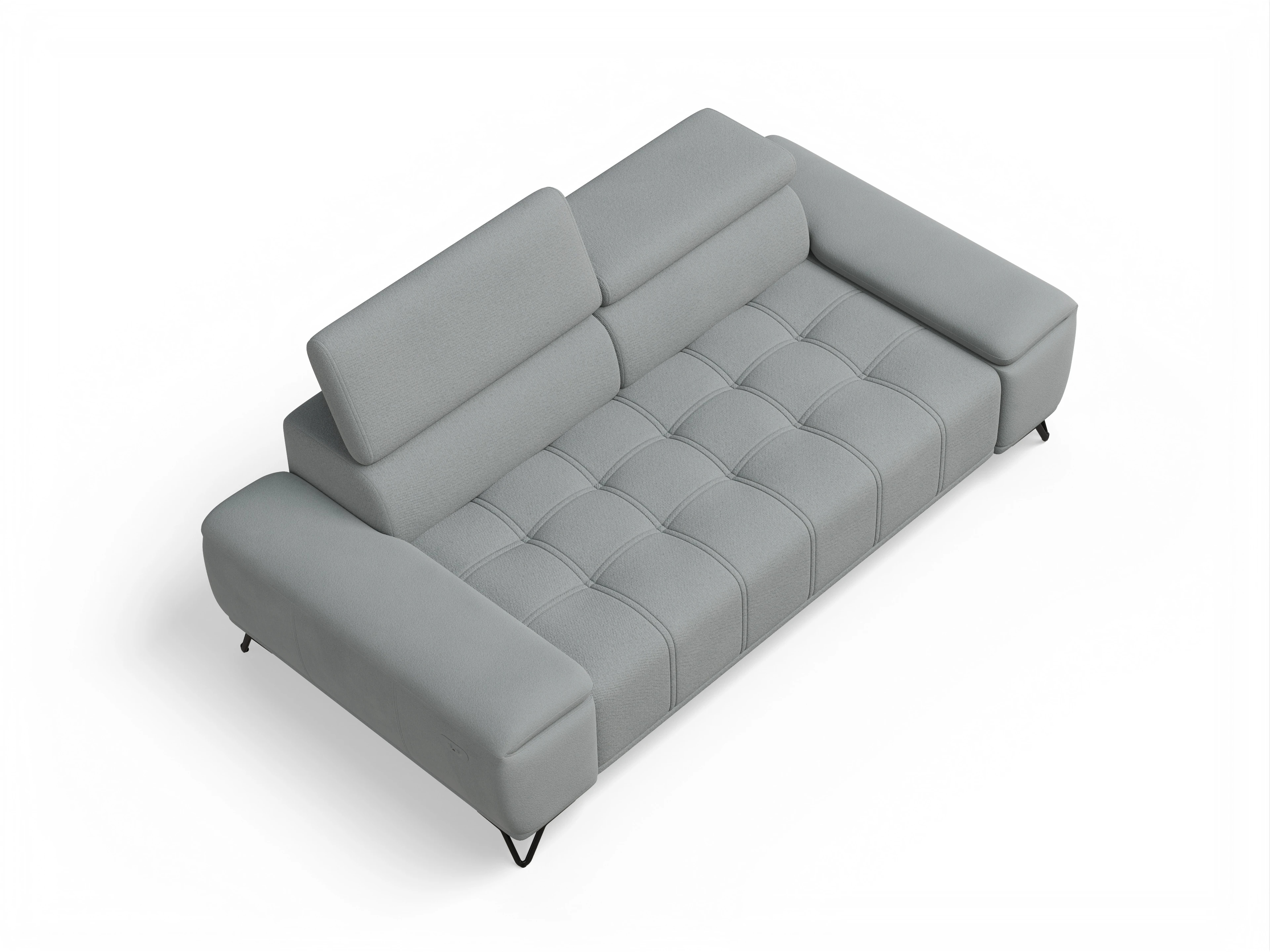 Ansicht des Produktes Sevilla 3-Sitzer Sofa in Stoff Blau