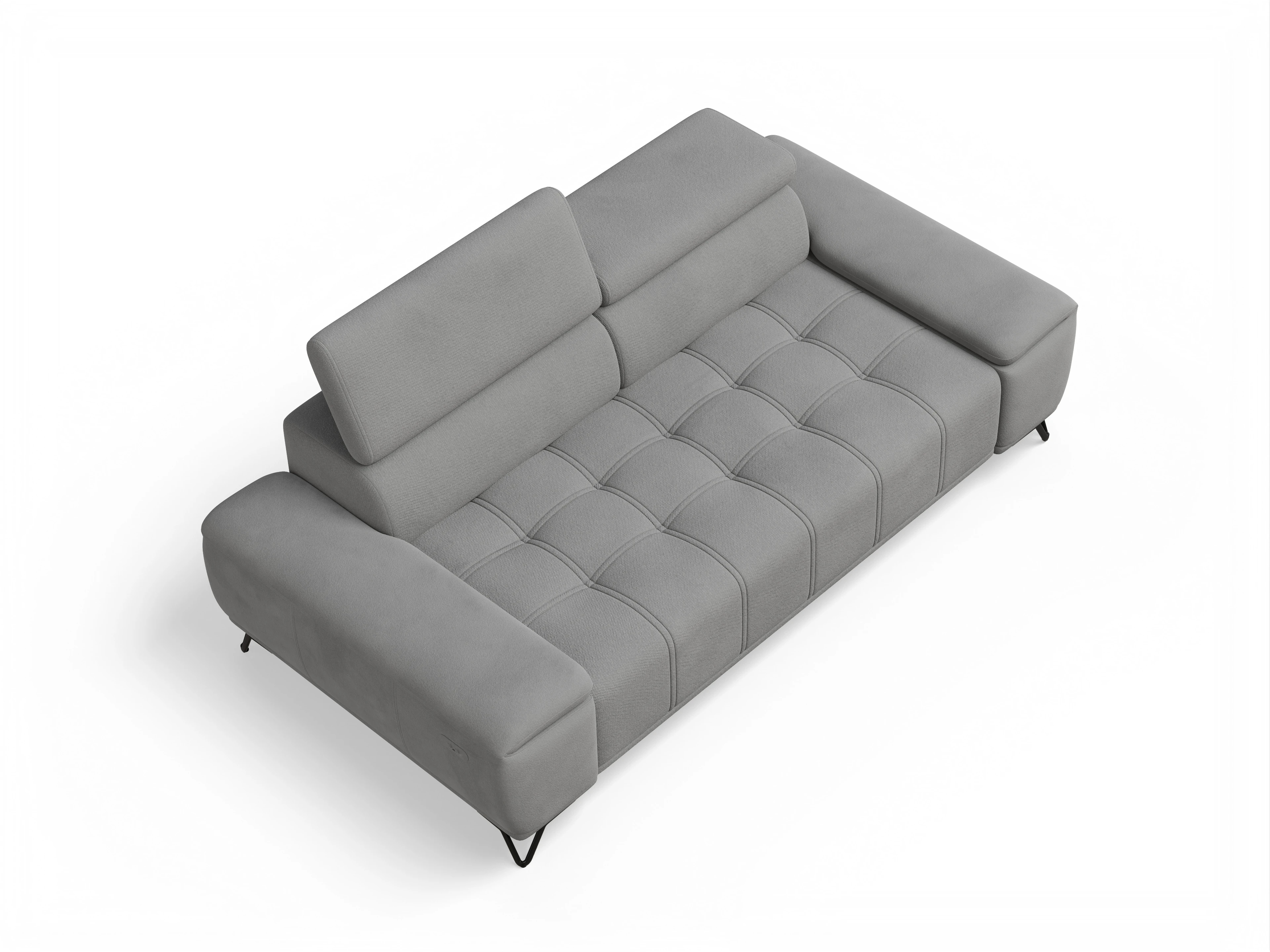 Ansicht des Produktes Sevilla 3-Sitzer Sofa in Stoff Grau