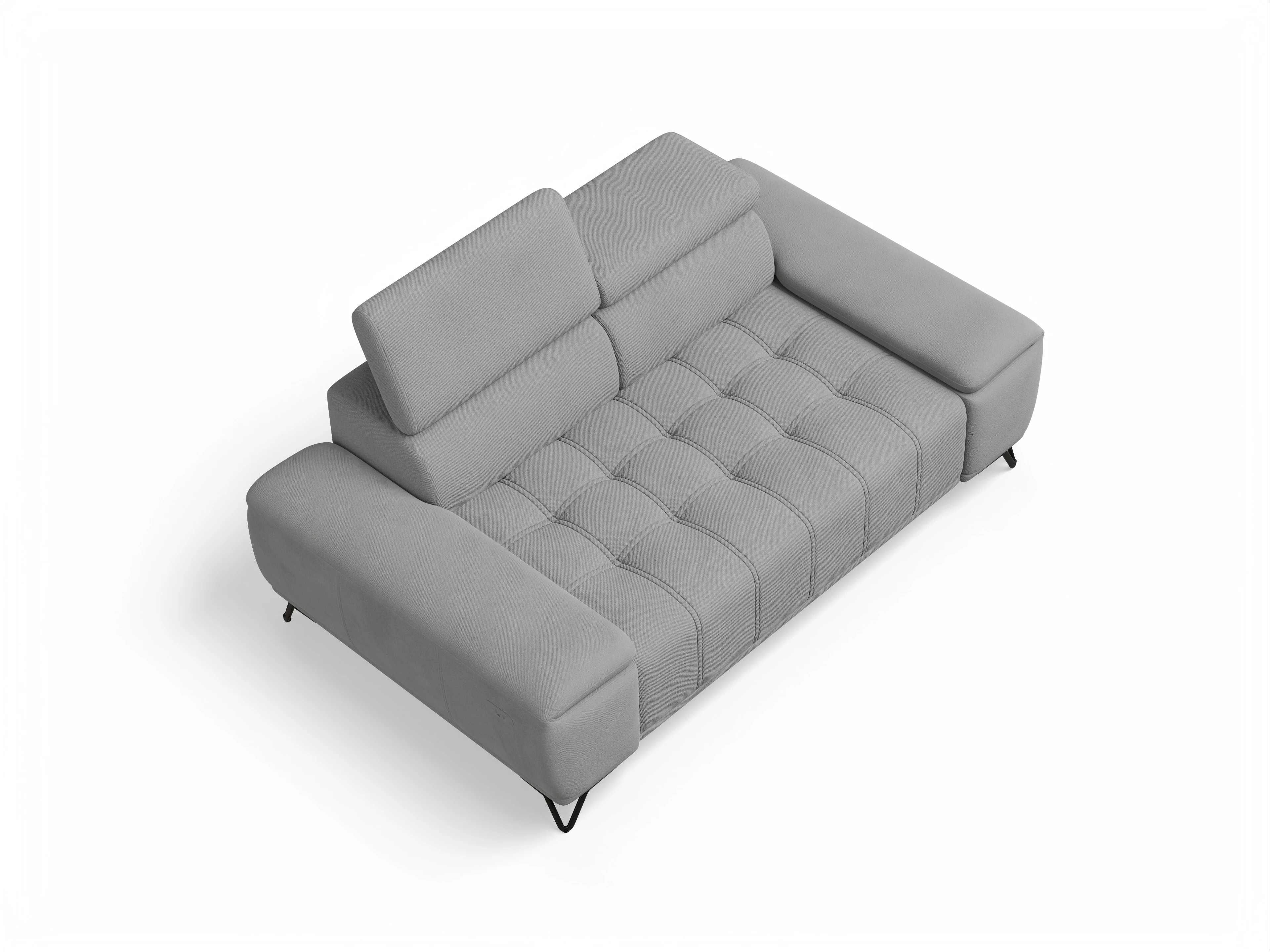 Ansicht des Produktes Sevilla 2-Sitzer Sofa in Stoff Grau