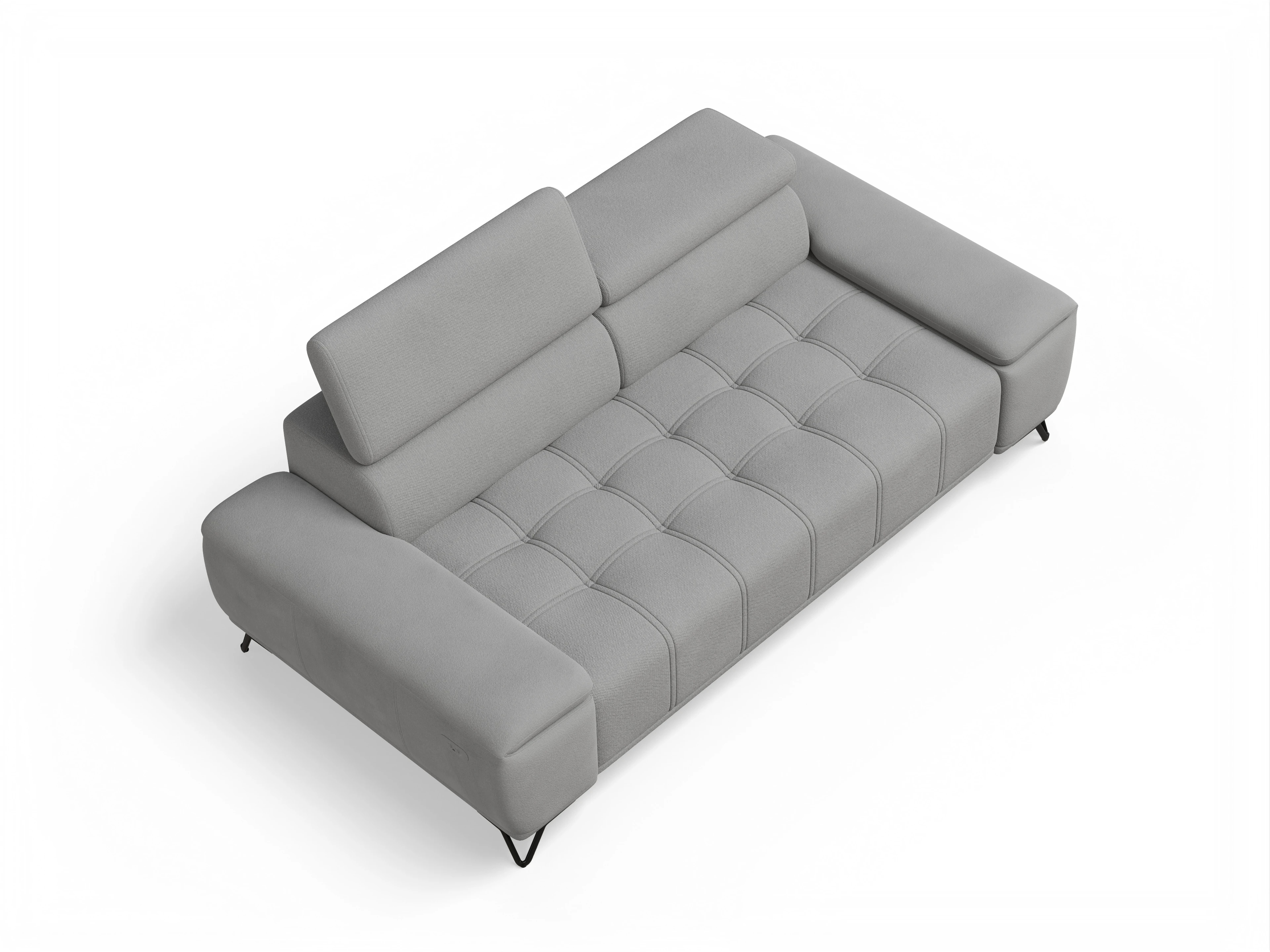 Ansicht des Produktes Sevilla 3-Sitzer Sofa in Stoff Grau