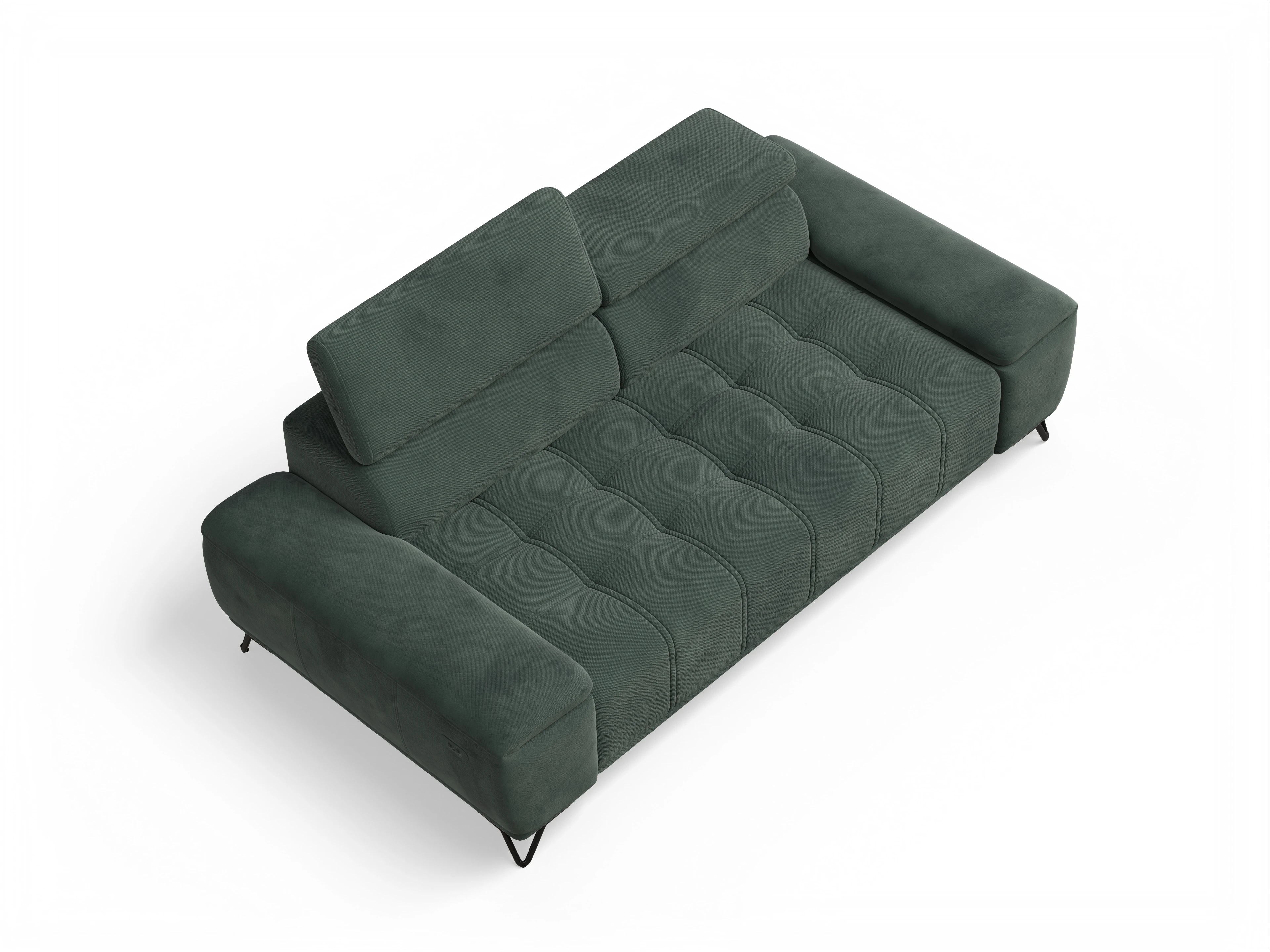 Ansicht des Produktes Sevilla 3-Sitzer Sofa in Stoff Grün