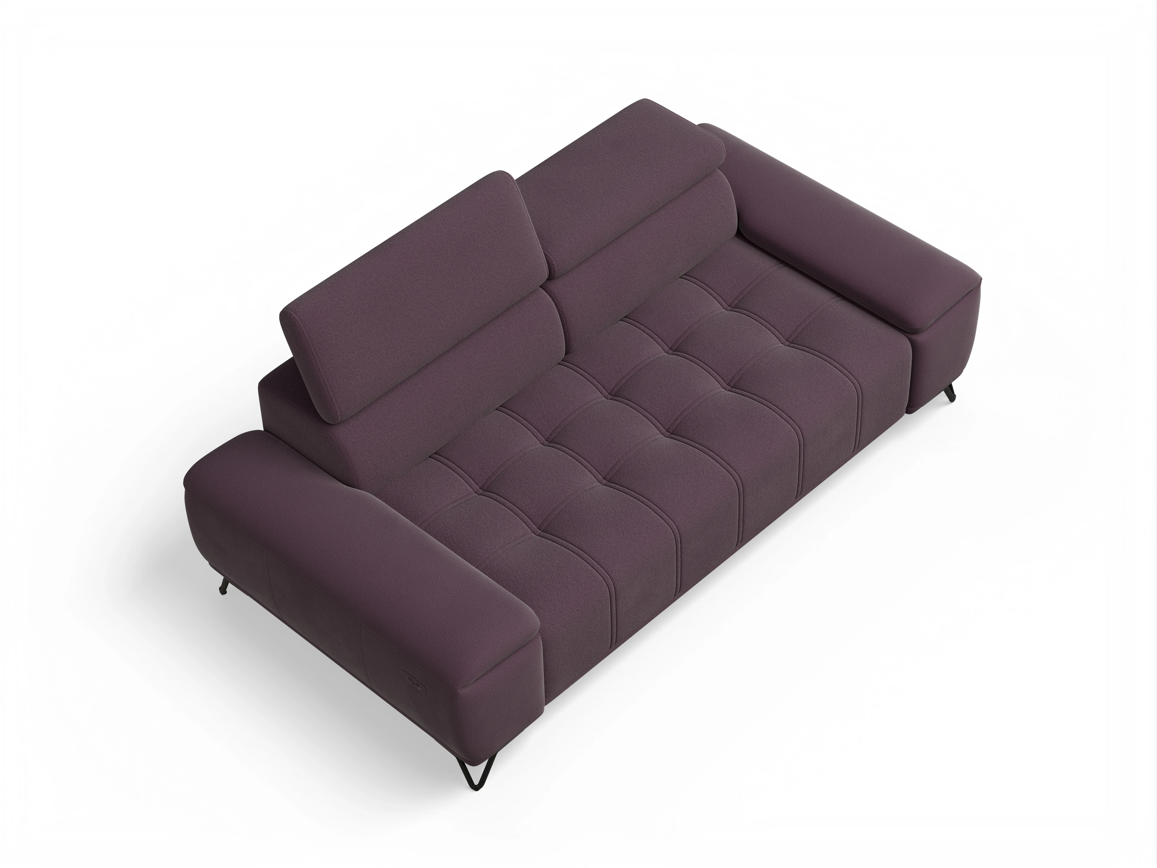 Ansicht des Produktes Sevilla 3-Sitzer Sofa in Stoff Rot