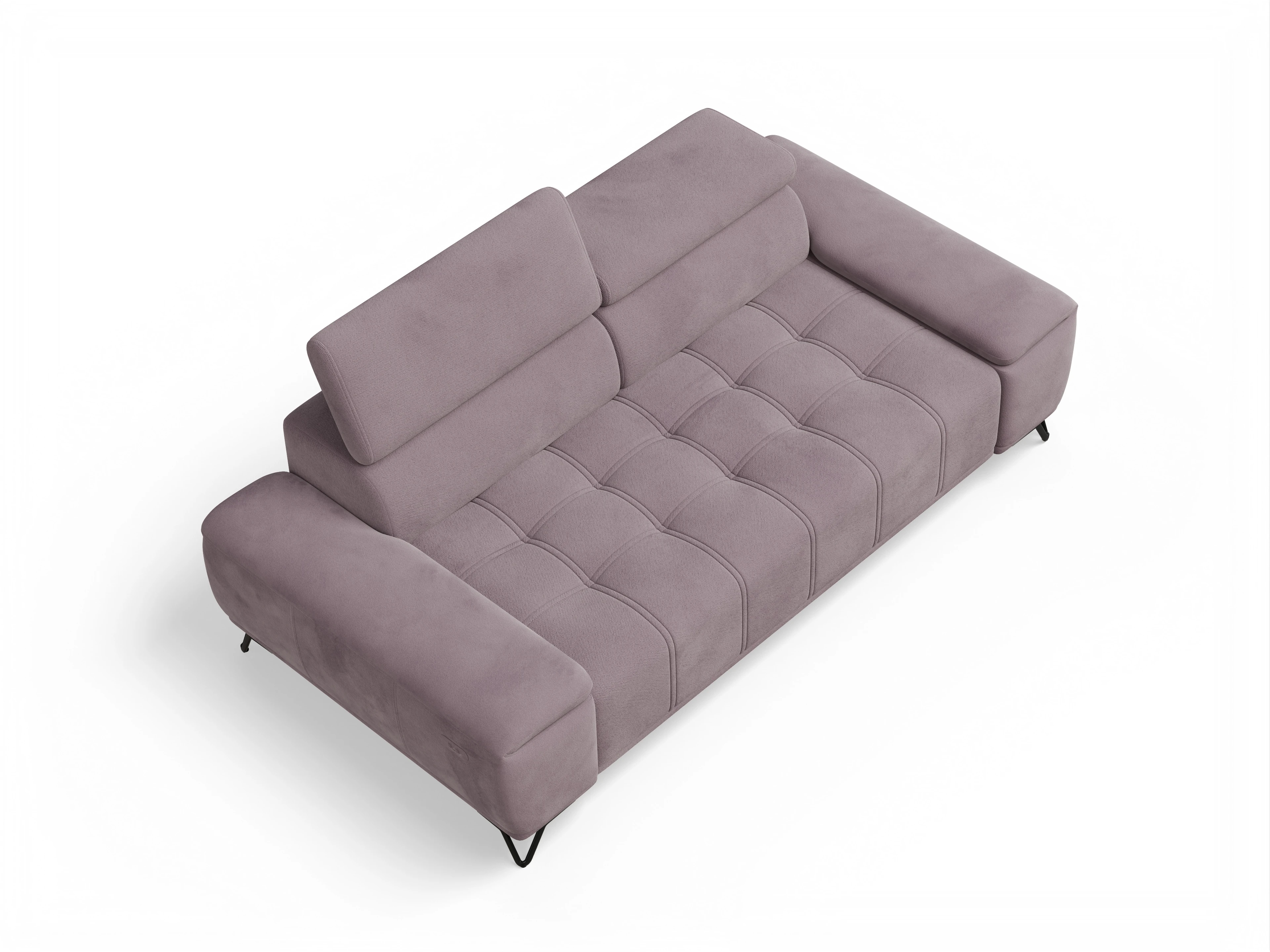 Ansicht des Produktes Sevilla 3-Sitzer Sofa in Stoff Rosa