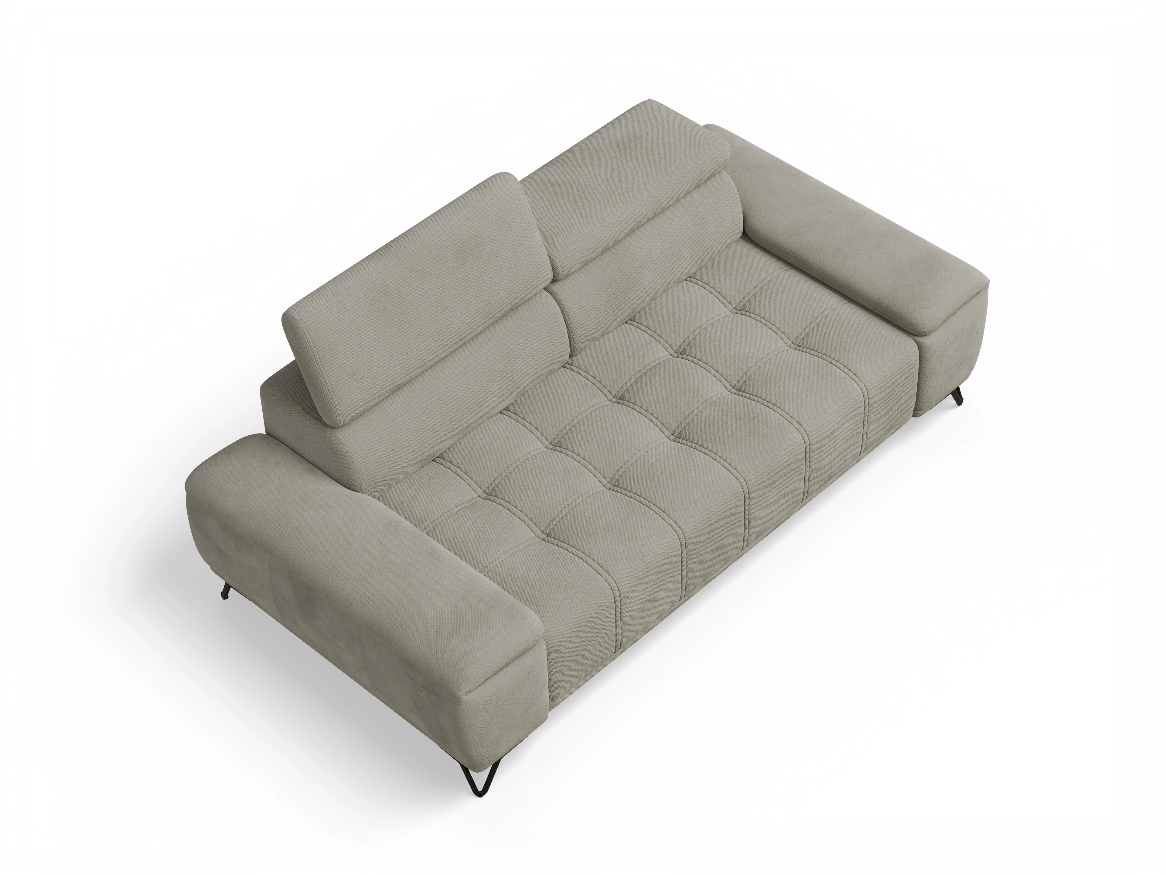 Ansicht des Produktes Sevilla 3-Sitzer Sofa in Stoff Braun