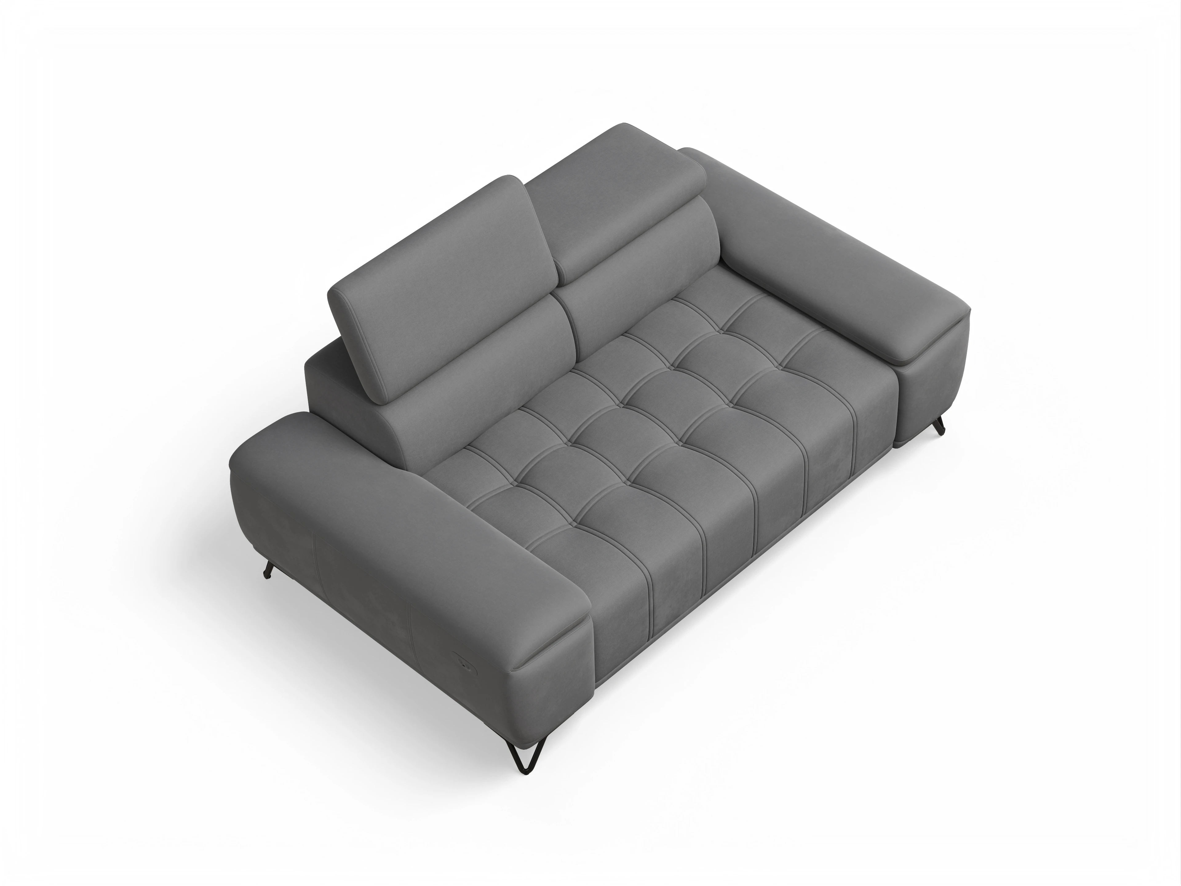 Ansicht des Produktes Sevilla 2-Sitzer Sofa in Stoff Grau