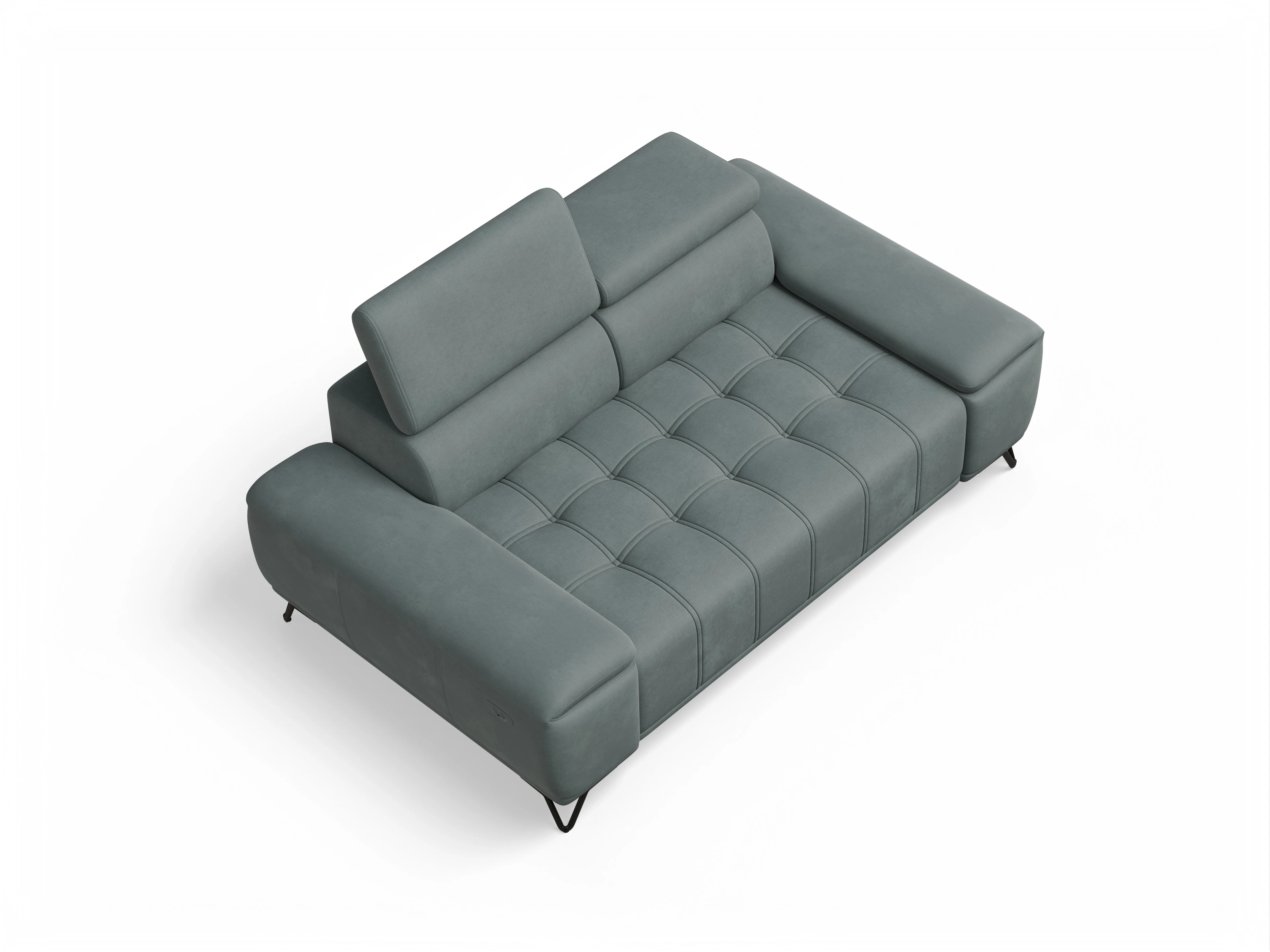 Ansicht des Produktes Sevilla 2-Sitzer Sofa in Stoff Grün