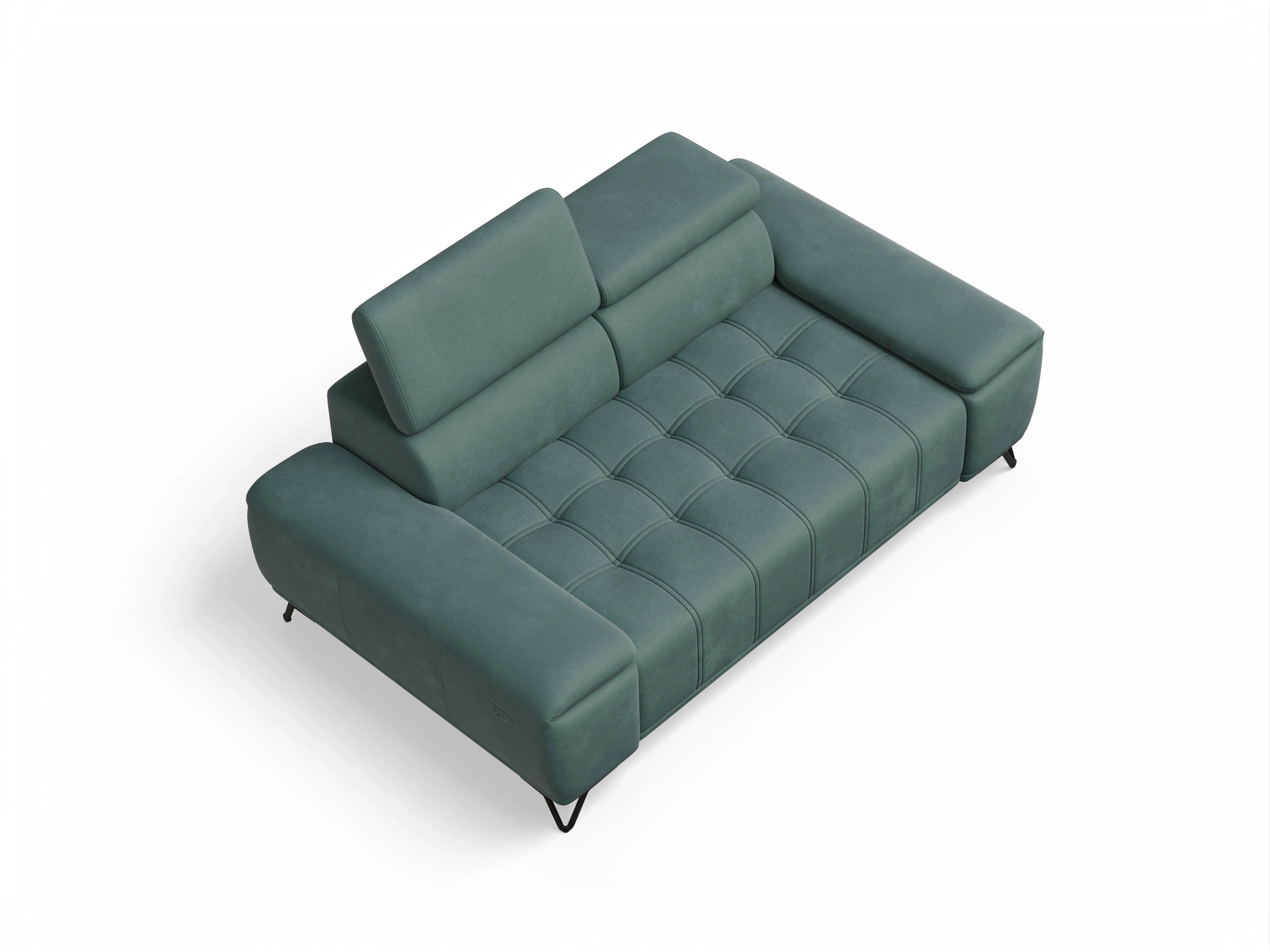Ansicht des Produktes Sevilla 2-Sitzer Sofa in Stoff Blau