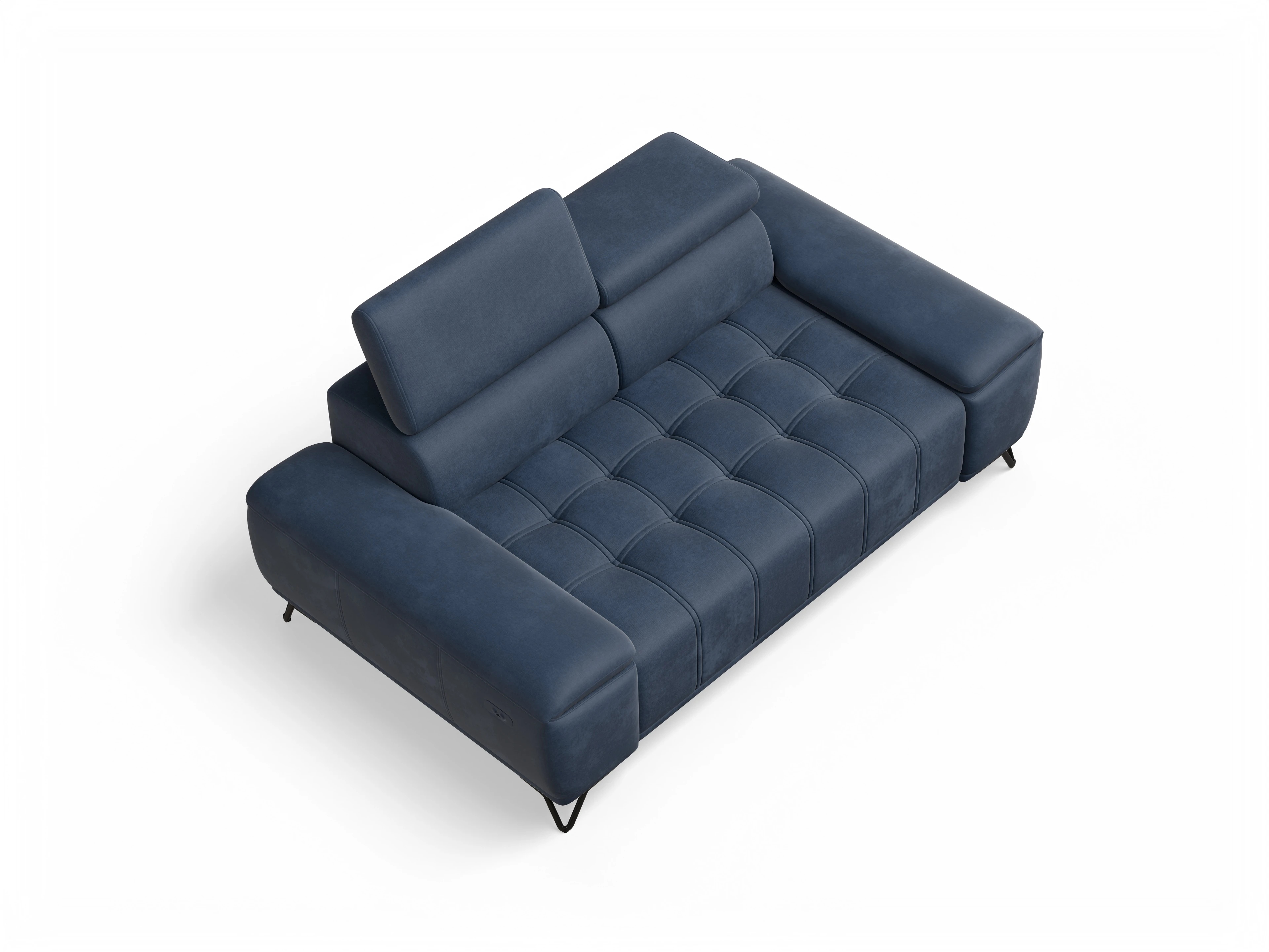 Ansicht des Produktes Sevilla 2-Sitzer Sofa in Stoff Blau