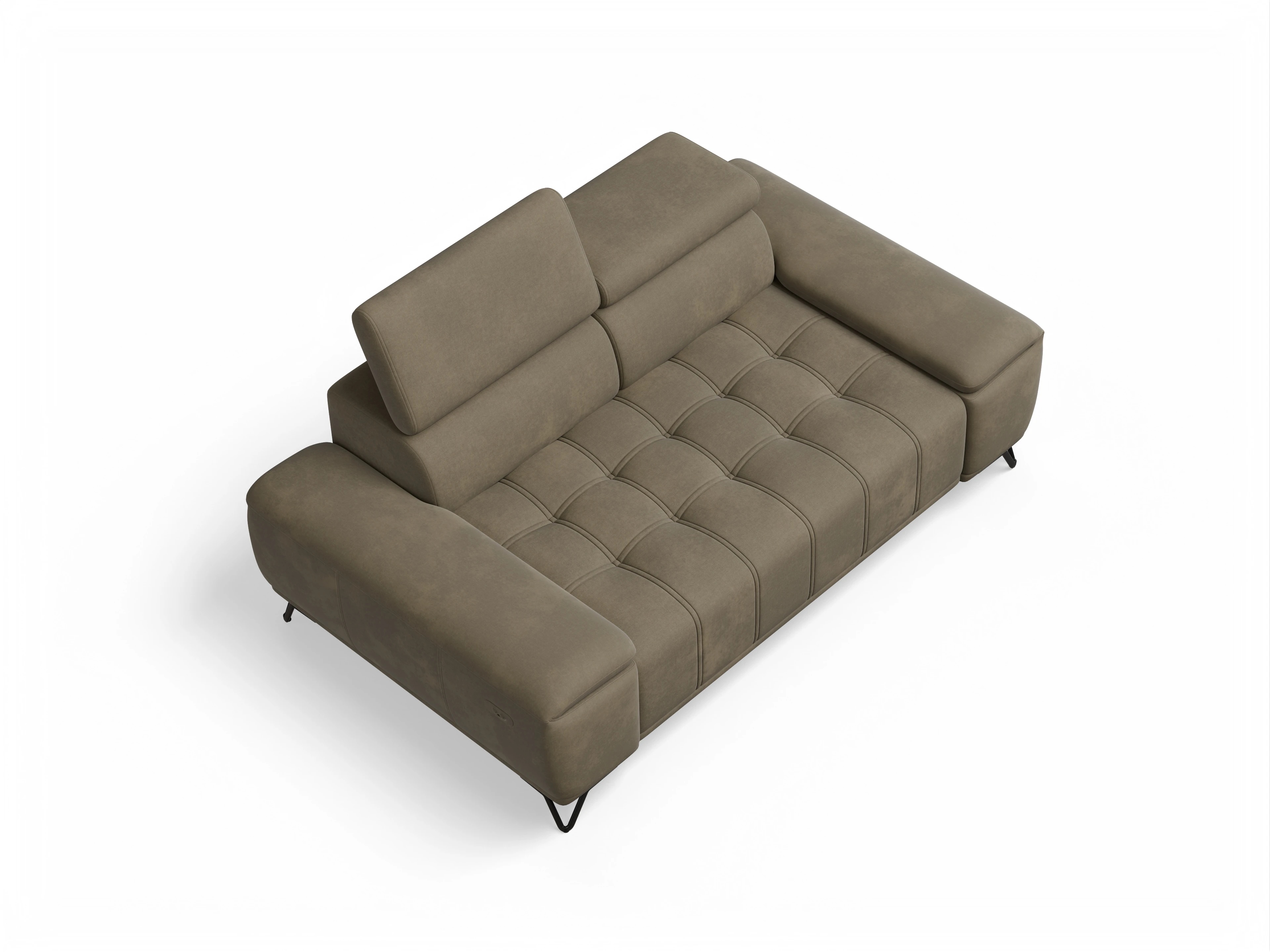 Ansicht des Produktes Sevilla 2-Sitzer Sofa in Stoff Grün