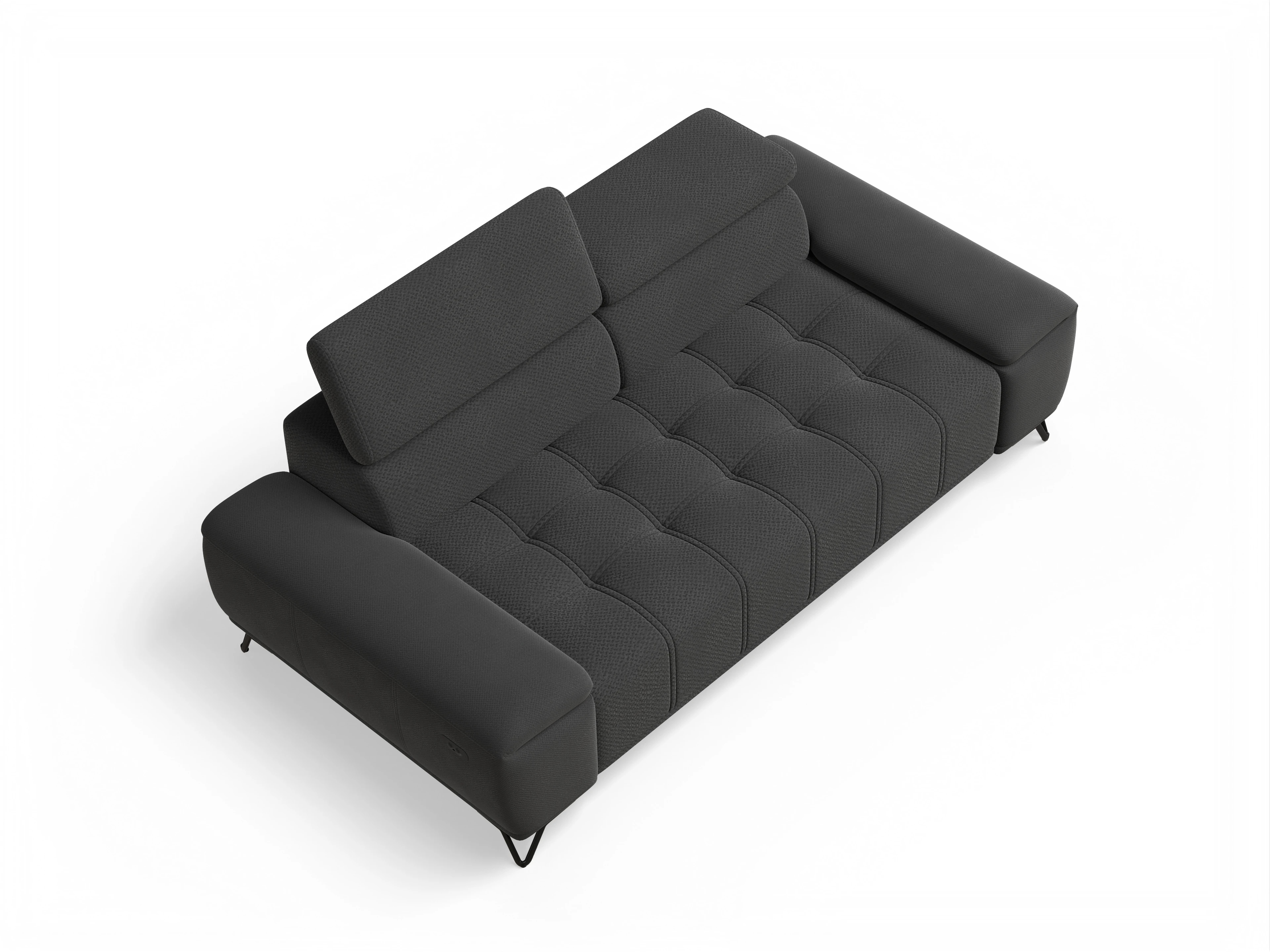 Ansicht des Produktes Sevilla 3-Sitzer Sofa in Stoff Schwarz