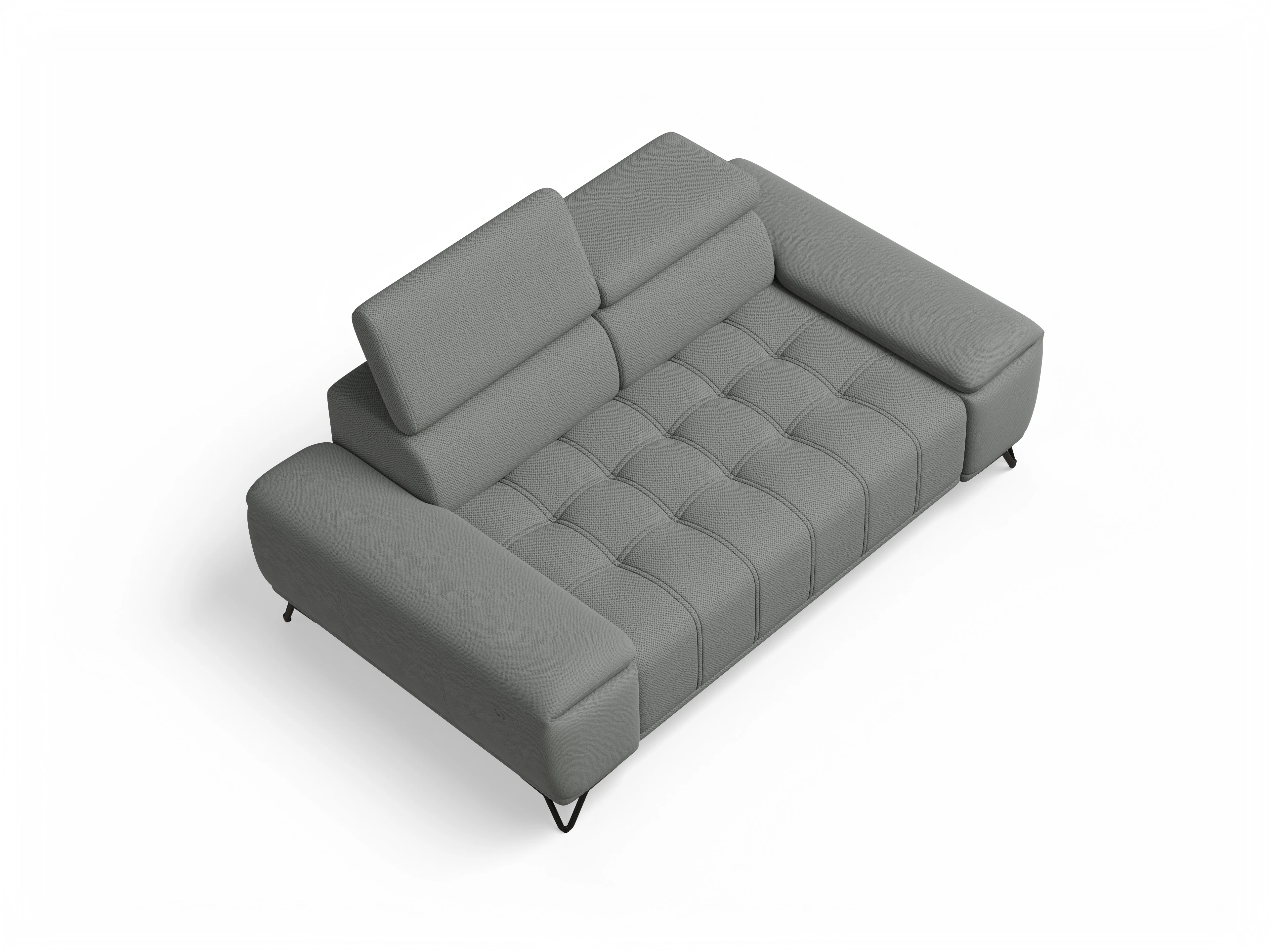 Ansicht des Produktes Sevilla 2-Sitzer Sofa in Stoff Grau