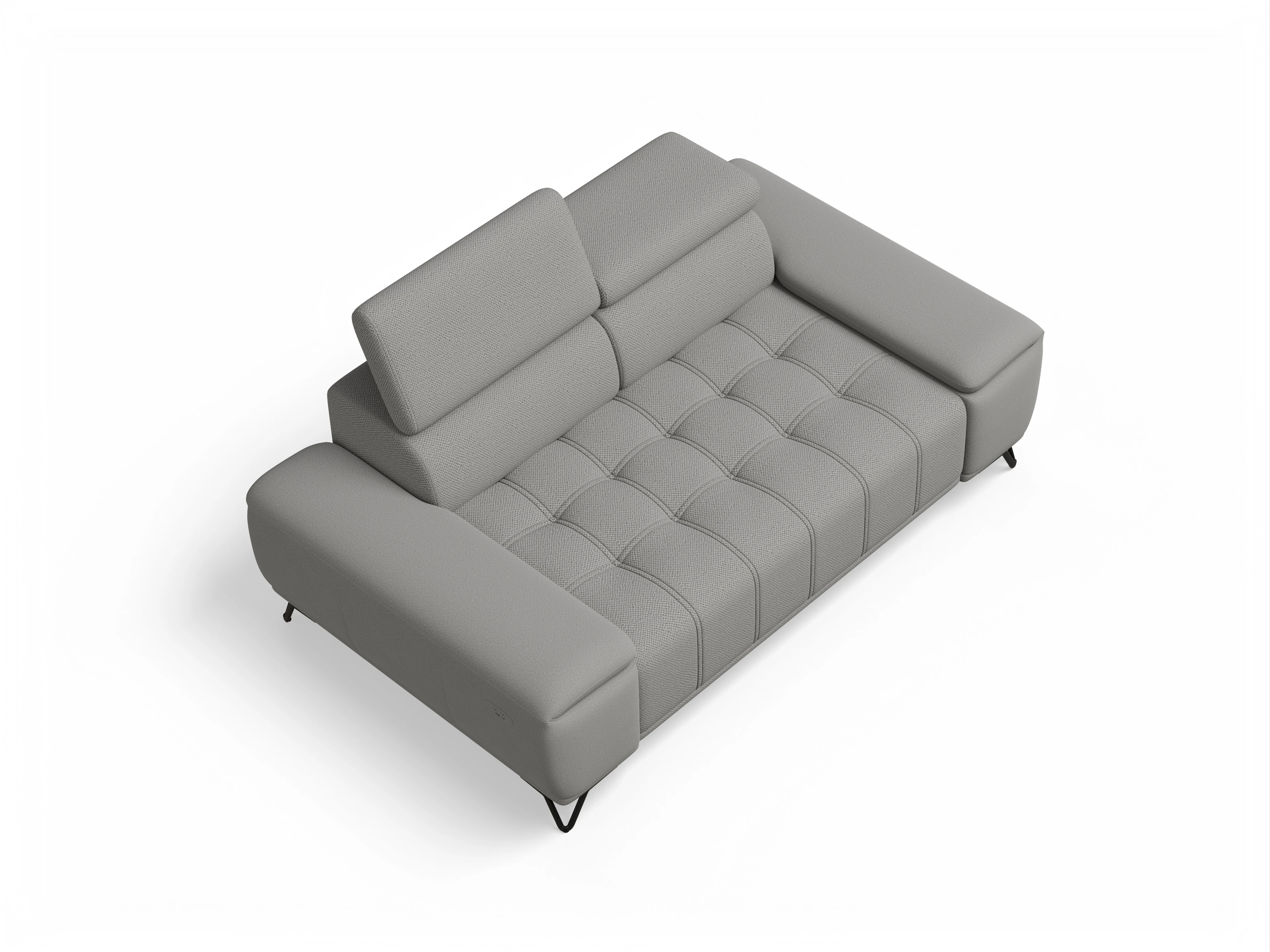 Ansicht des Produktes Sevilla 2-Sitzer Sofa in Stoff Grau