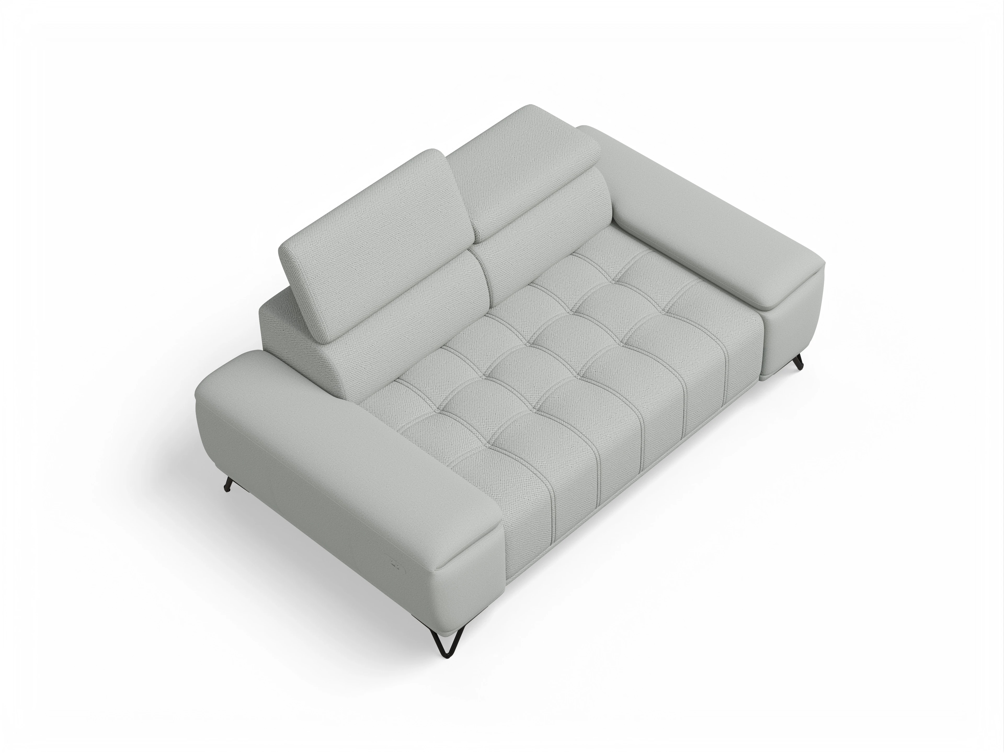 Ansicht des Produktes Sevilla 2-Sitzer Sofa in Stoff Grau