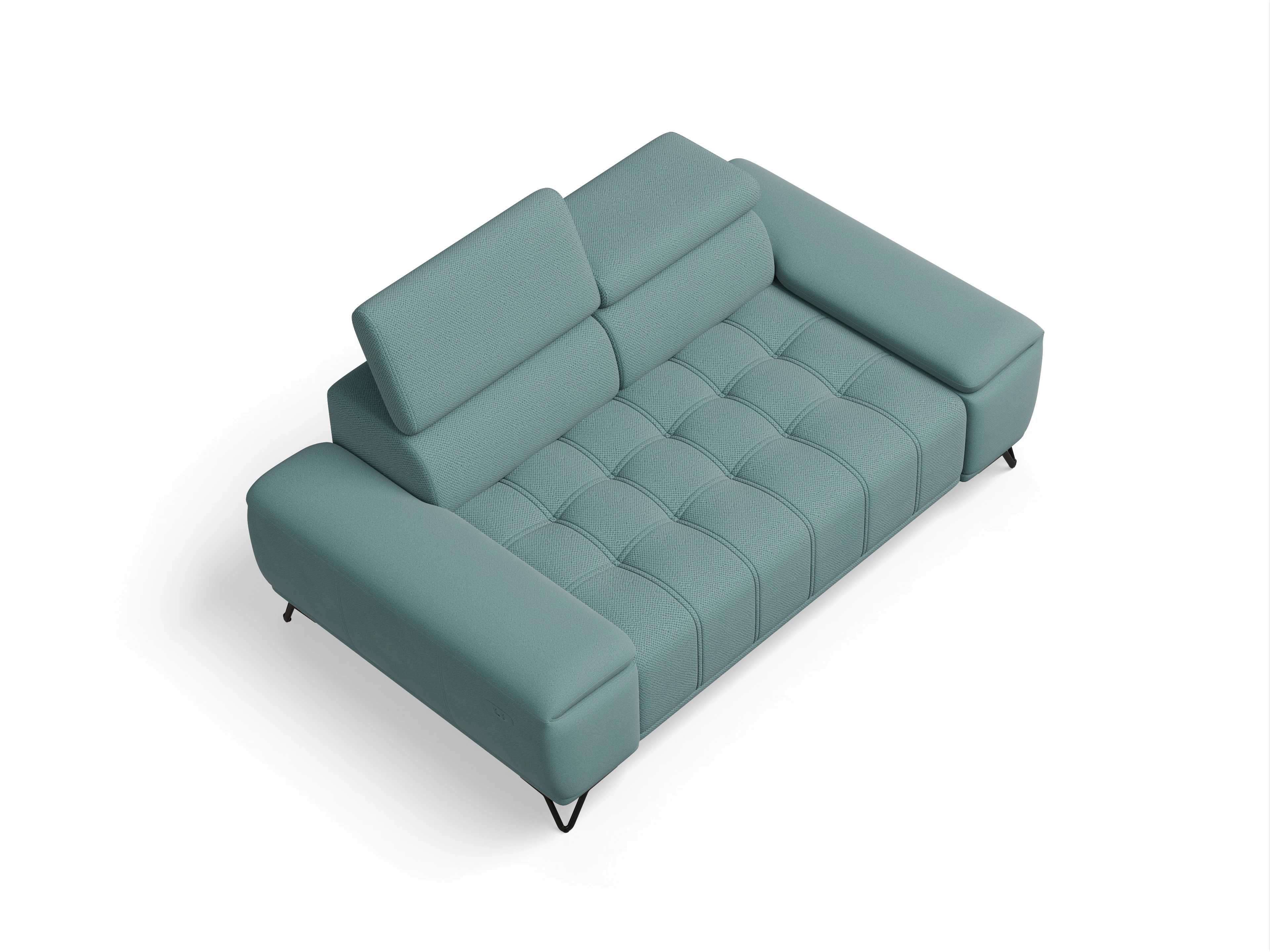 Ansicht des Produktes Sevilla 2-Sitzer Sofa in Stoff Blau