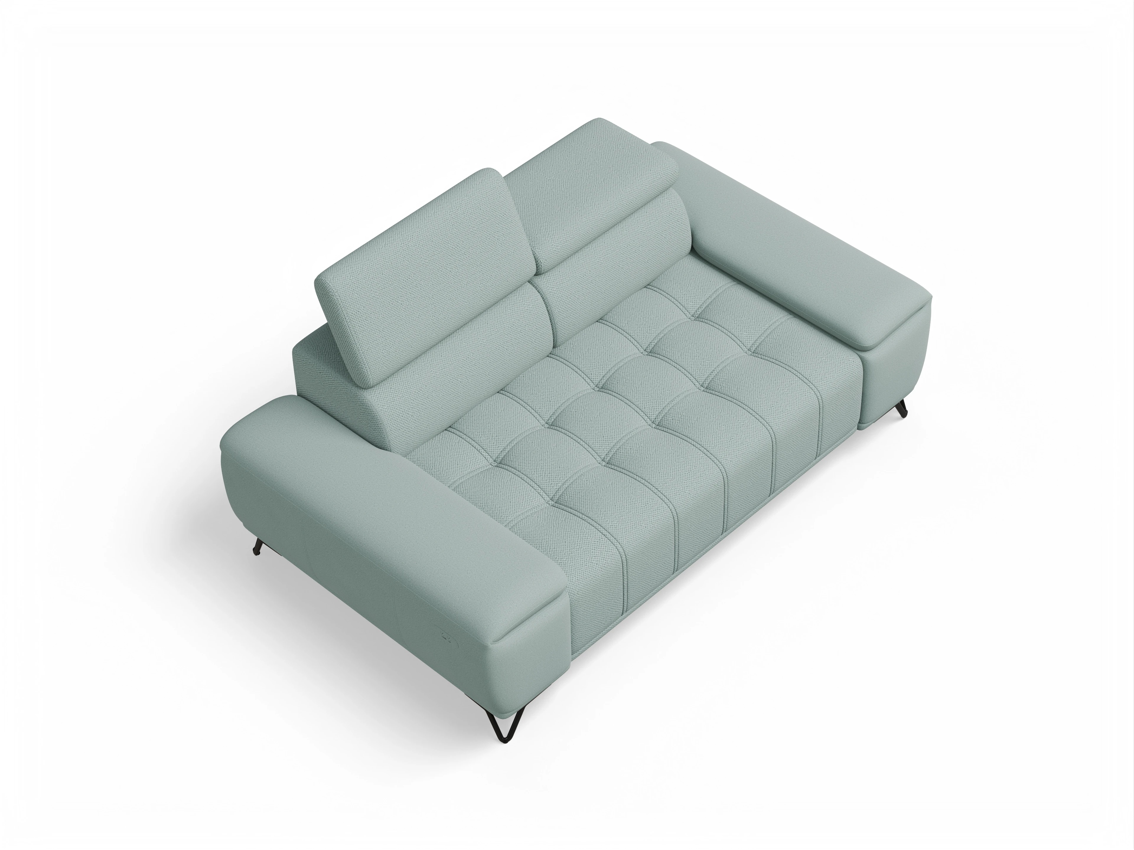 Ansicht des Produktes Sevilla 2-Sitzer Sofa in Stoff Blau